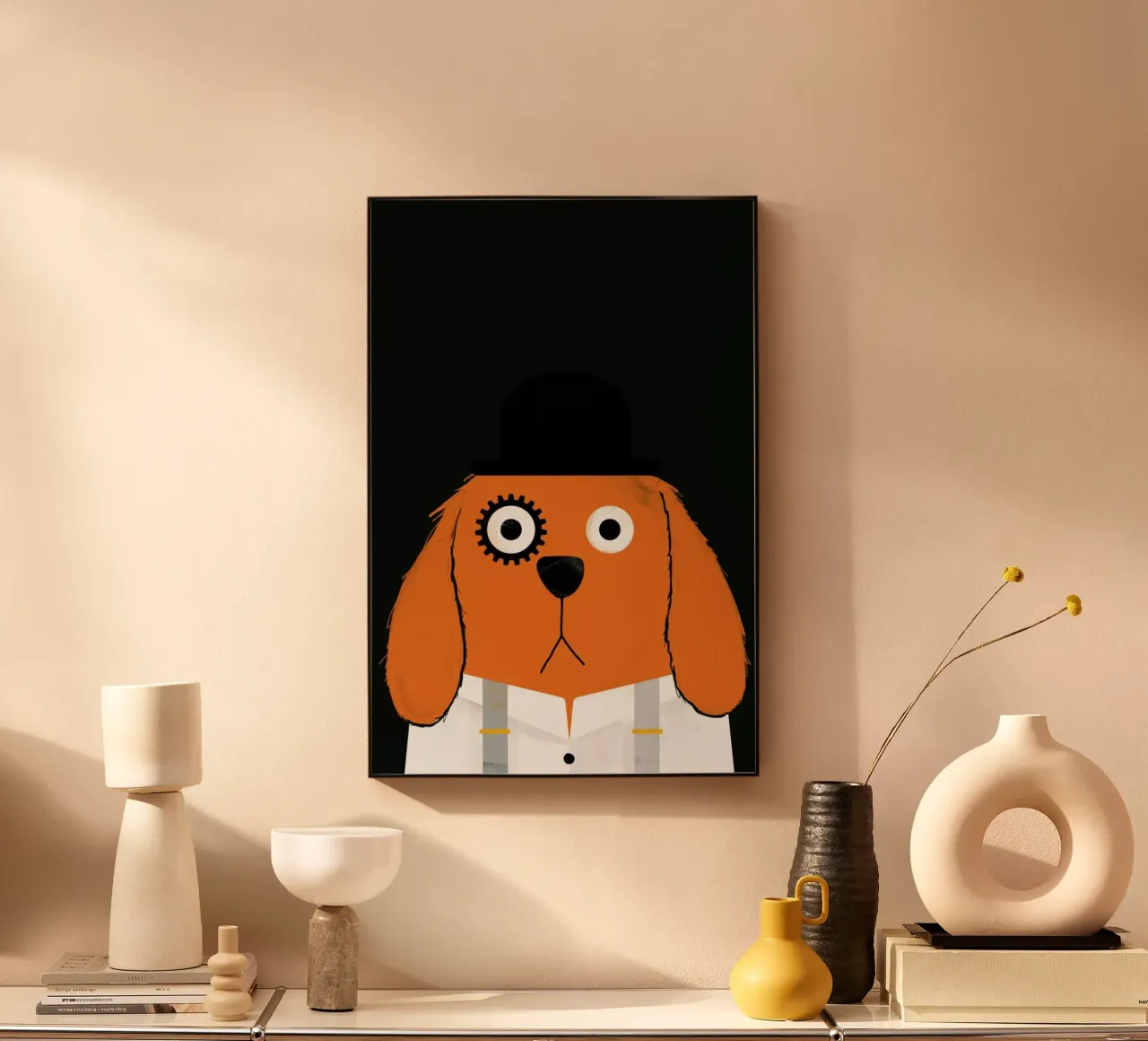 Dog Clockwork alluminio dibond da Doozal