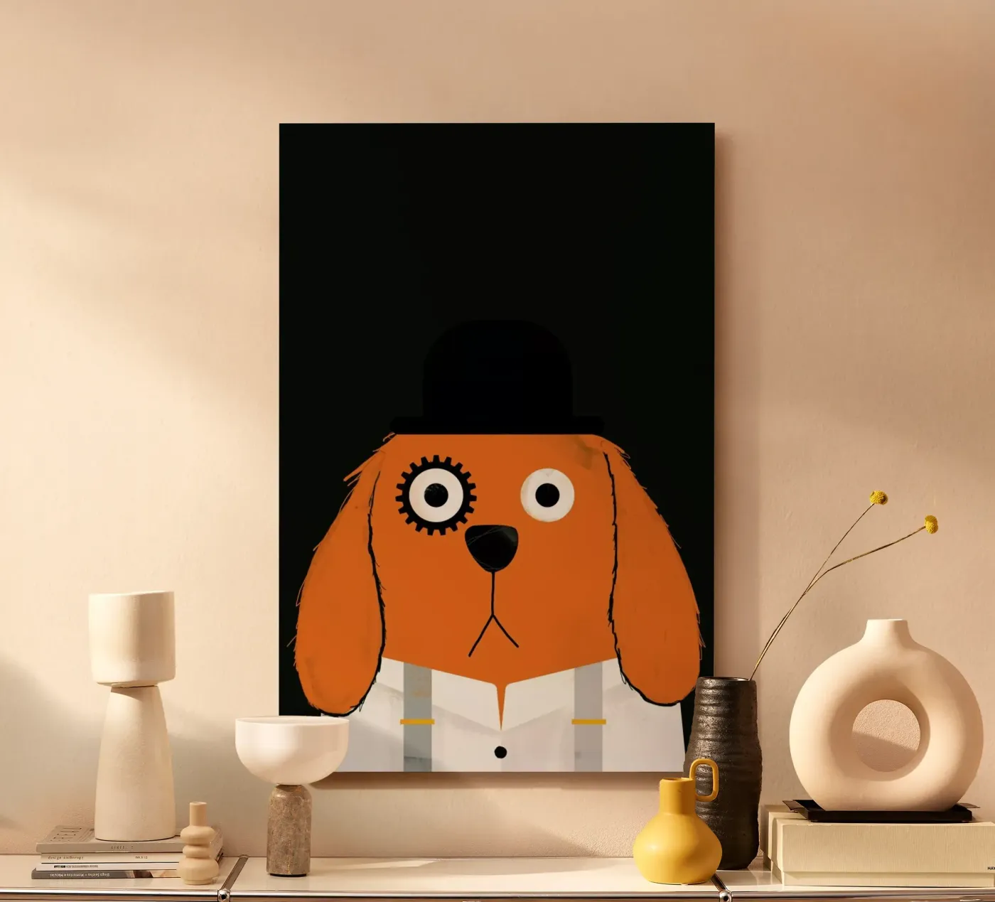 Dog Clockwork alluminio dibond da Doozal