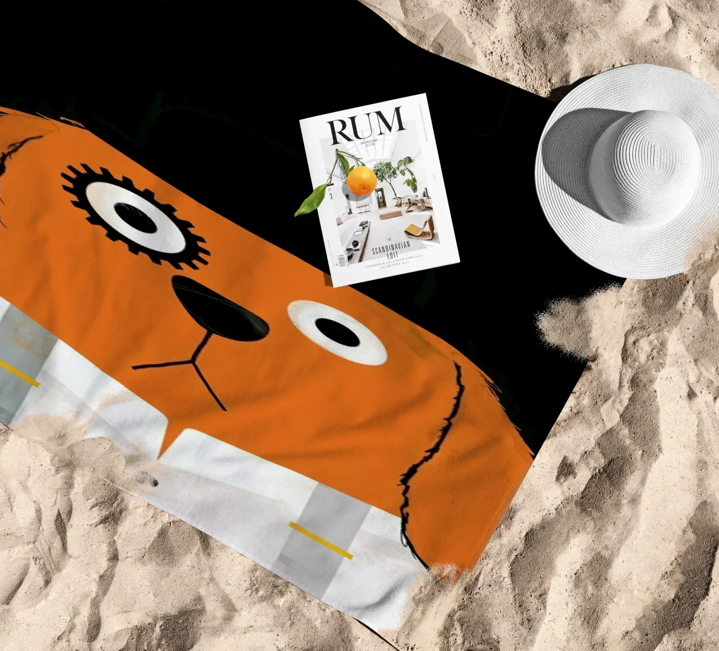 Dog Clockwork beach towel by Doozal