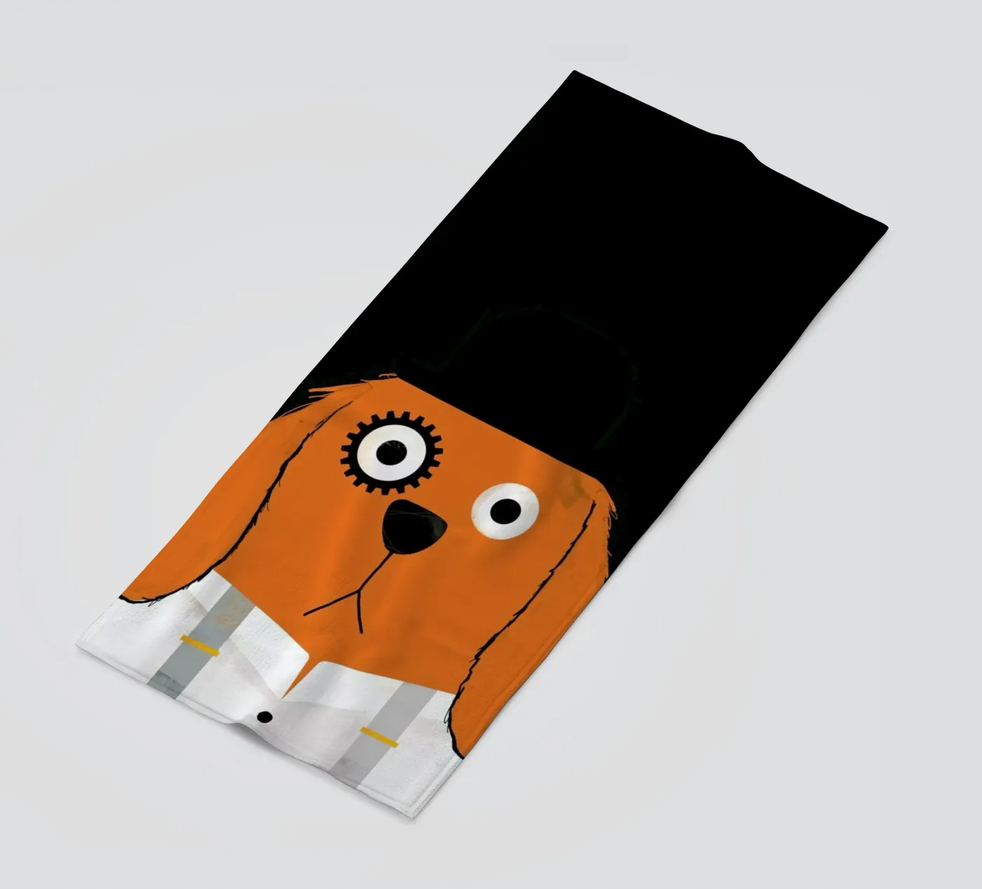 Dog Clockwork beach towel by Doozal