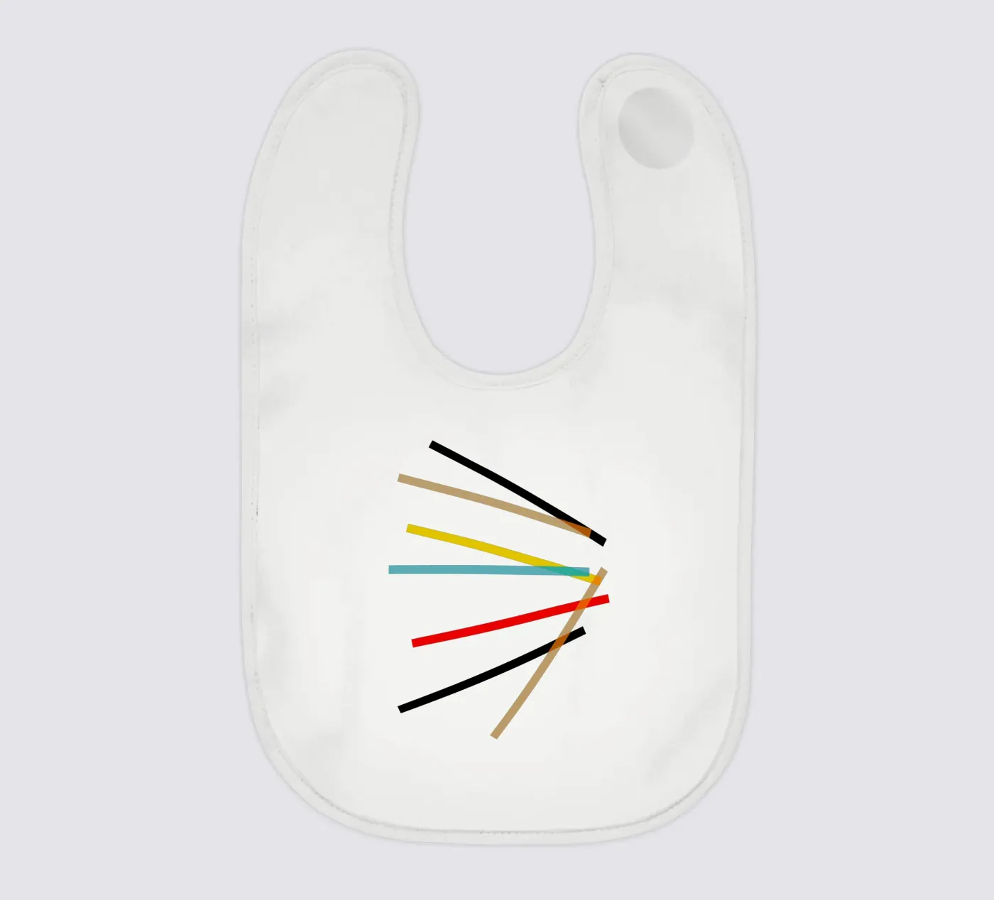 Scatter baby bib by Rose Beck Art