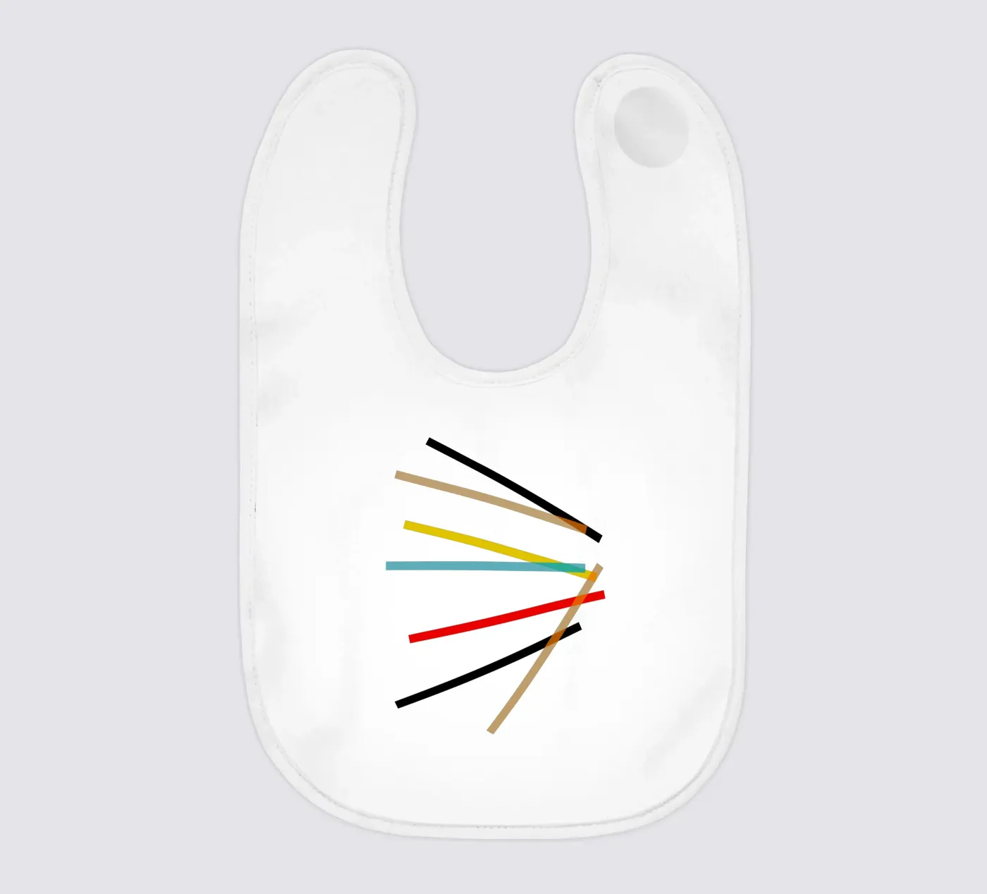 Scatter baby bib by Rose Beck Art