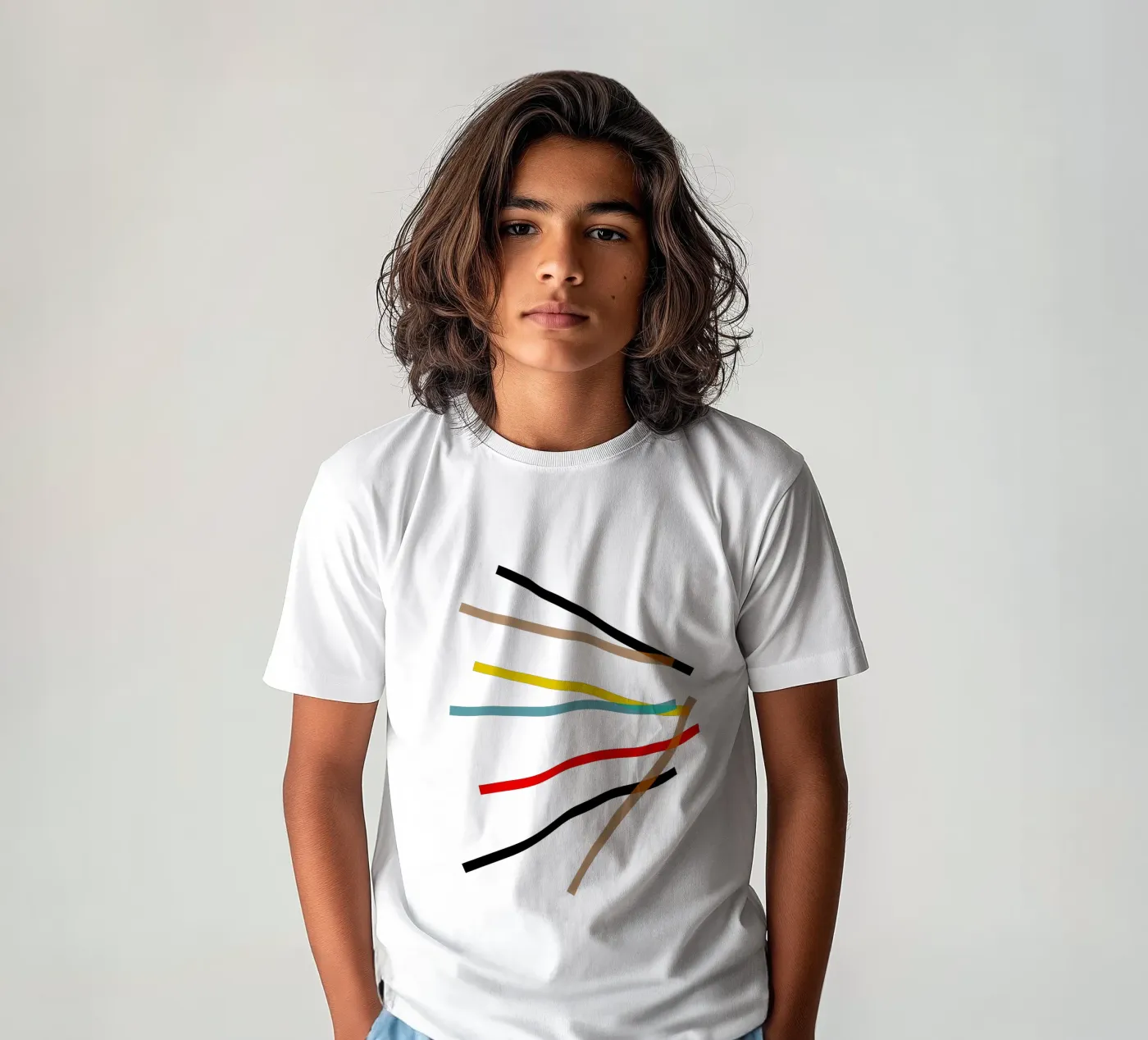 Scatter kinder t-shirt van Rose Beck Art