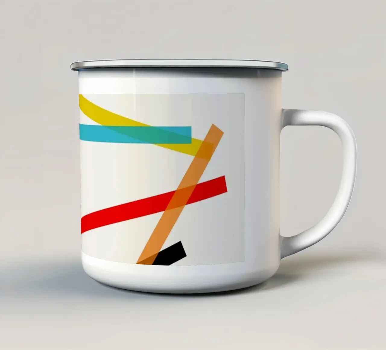 Scatter tazza in smalto da Rose Beck Art