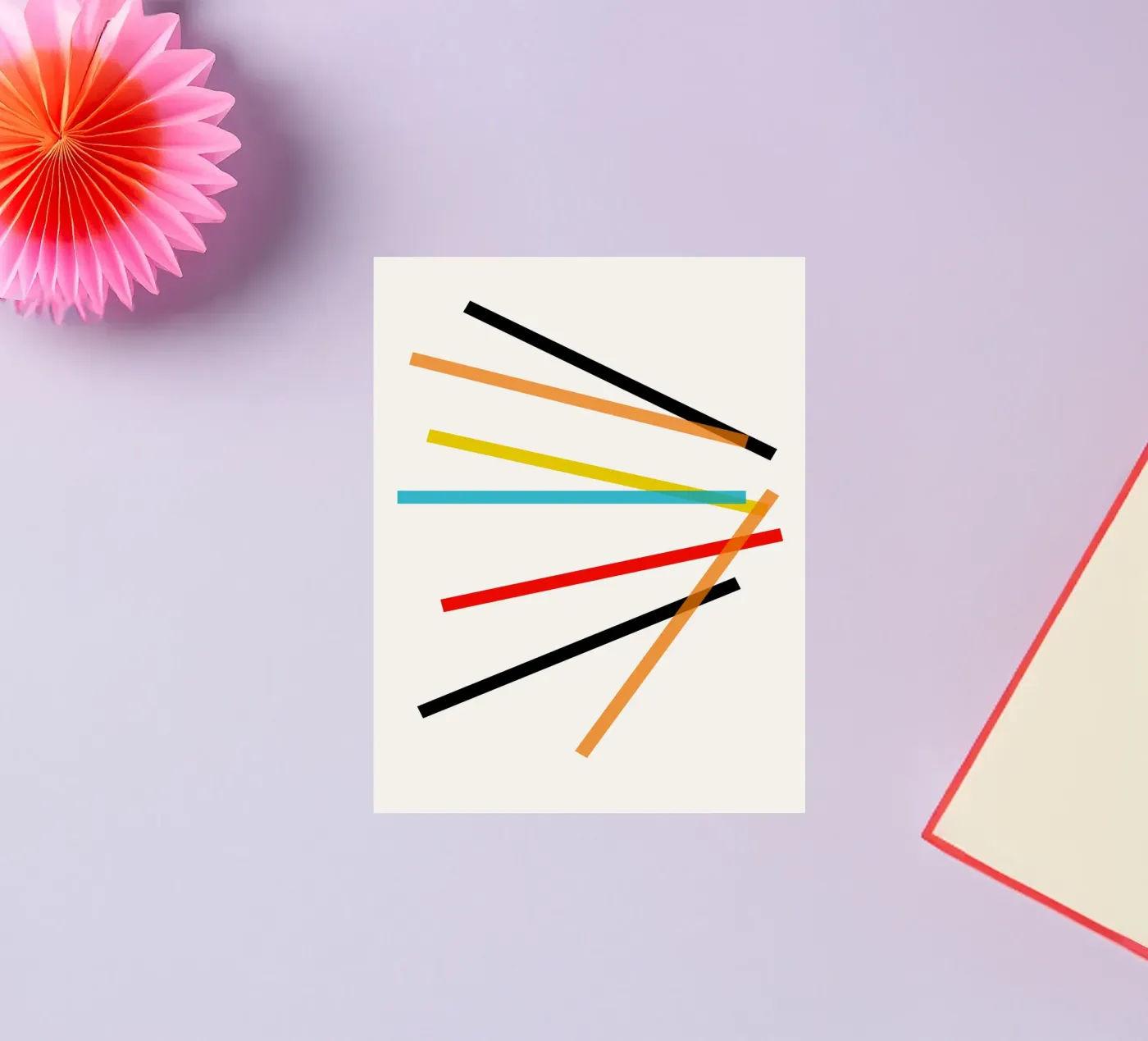 Scatter sticker van Rose Beck Art