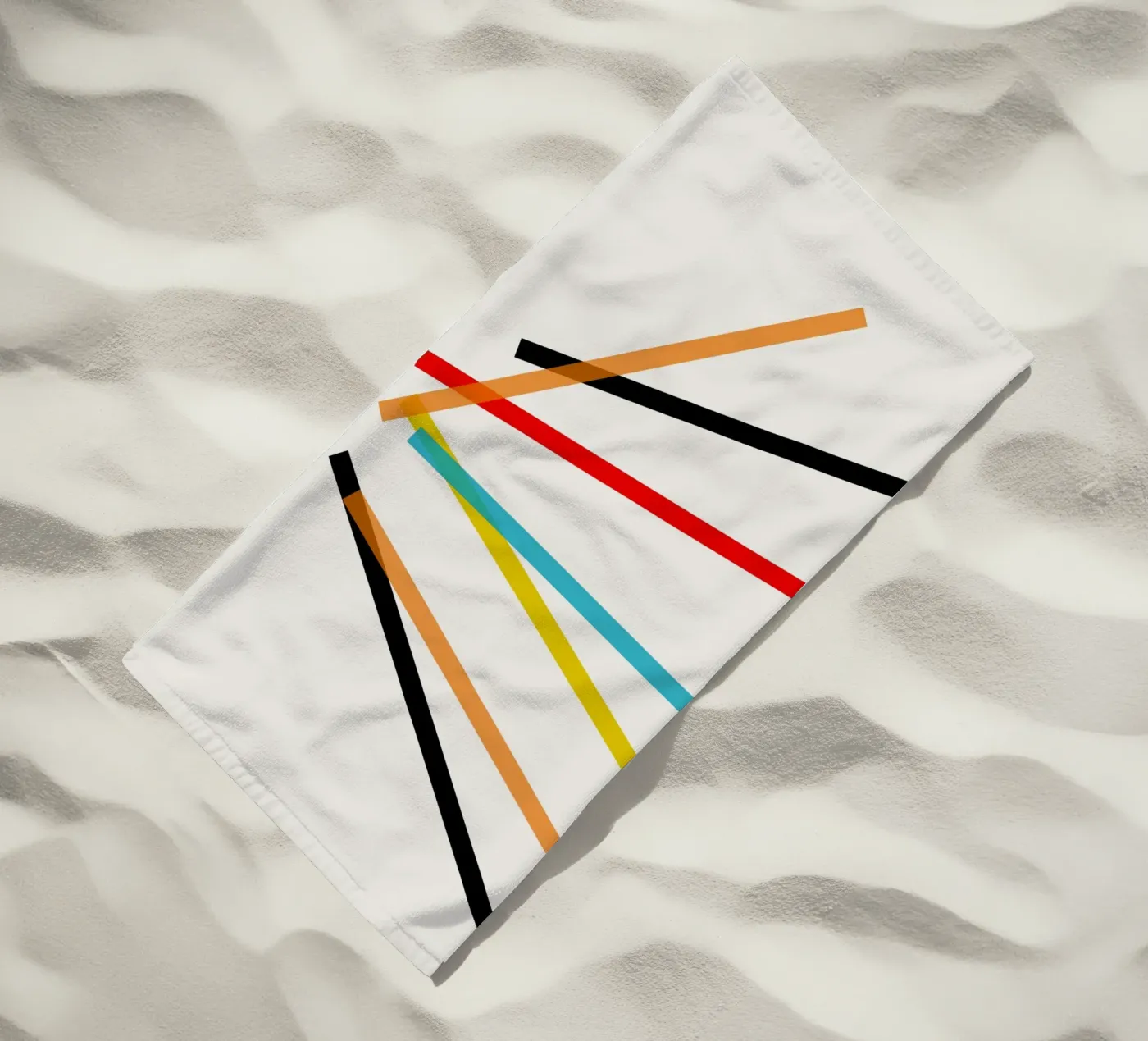 Scatter beach towel by Rose Beck Art