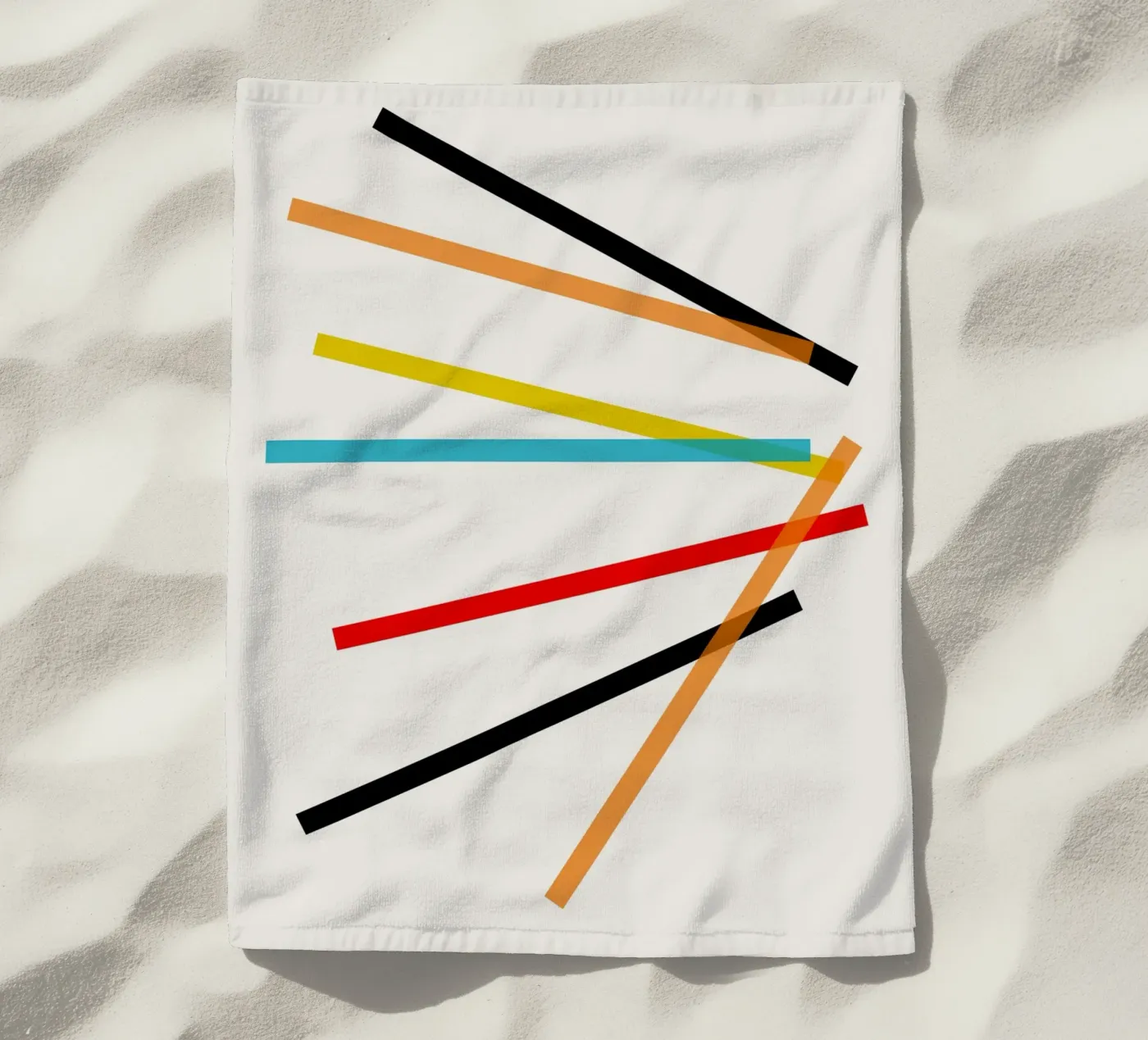 Scatter beach towel by Rose Beck Art