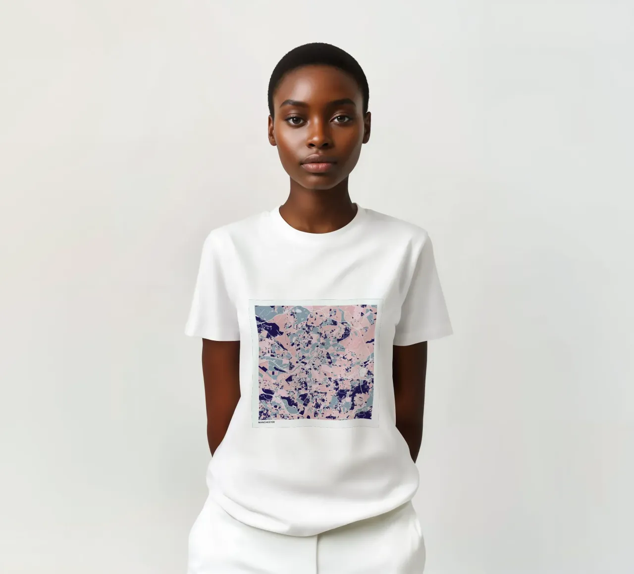 Manchester III t-shirt da The Cartography Collection