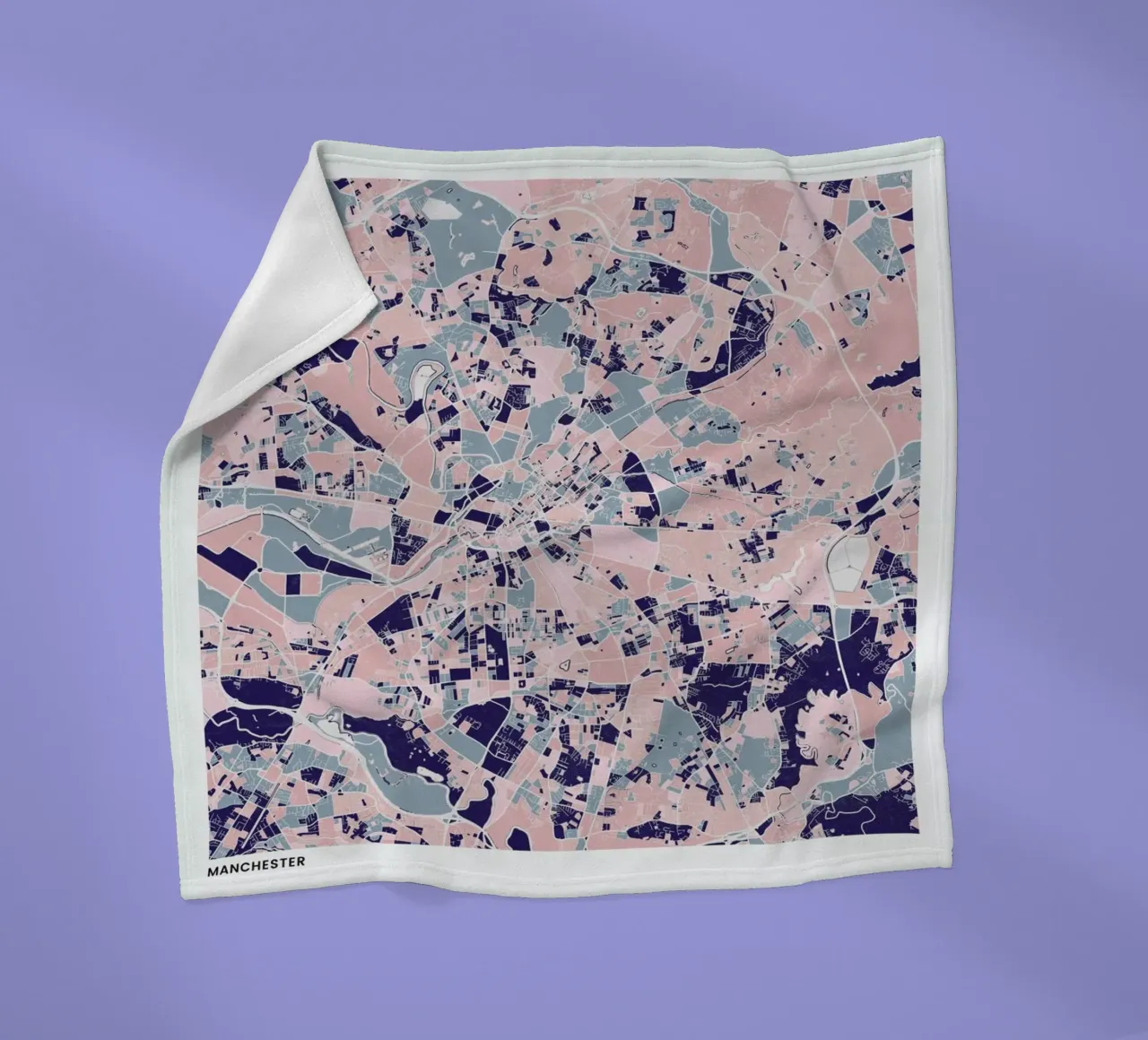 Manchester III coperta in pile da The Cartography Collection