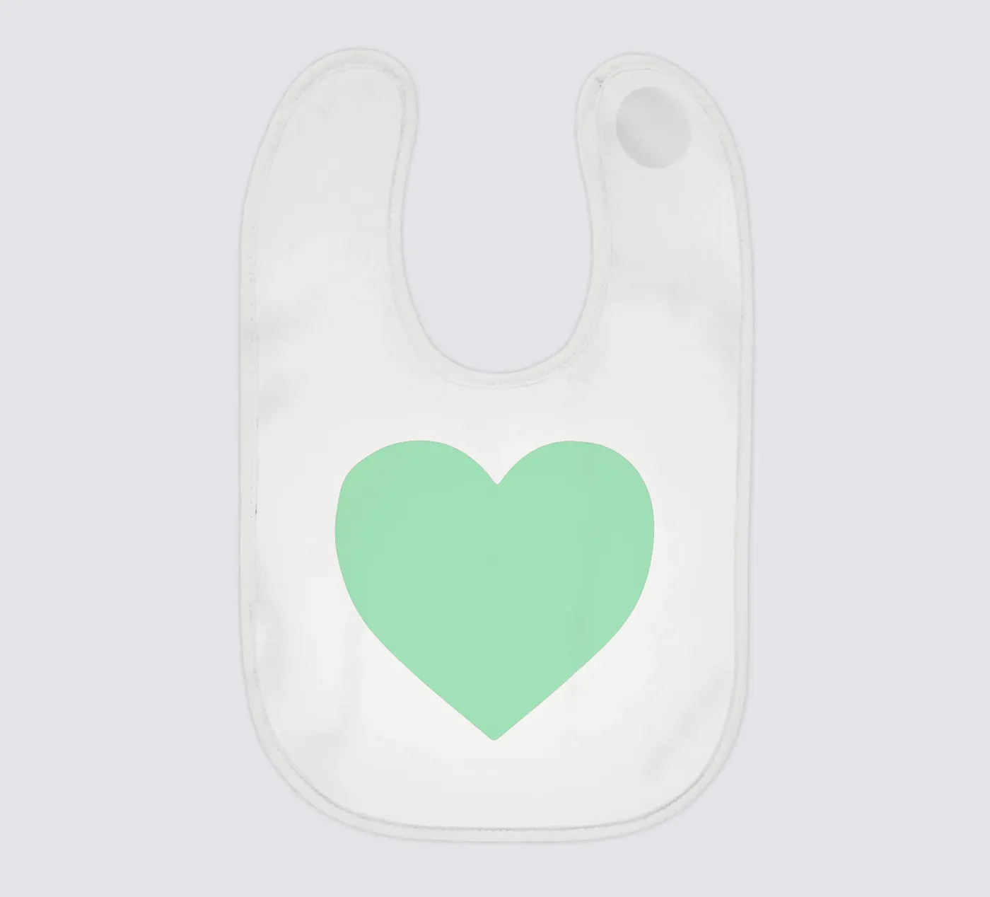 Cuore di menta bavaglino da Rose Beck Art