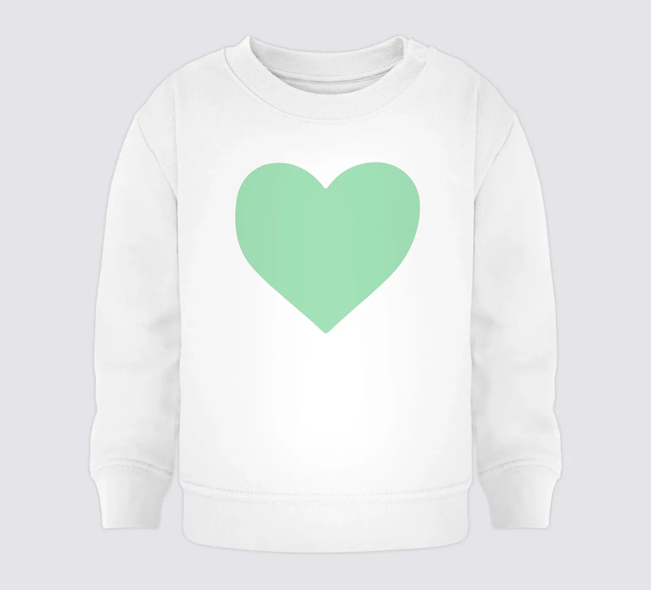 Cuore di menta felpa neonato da Rose Beck Art