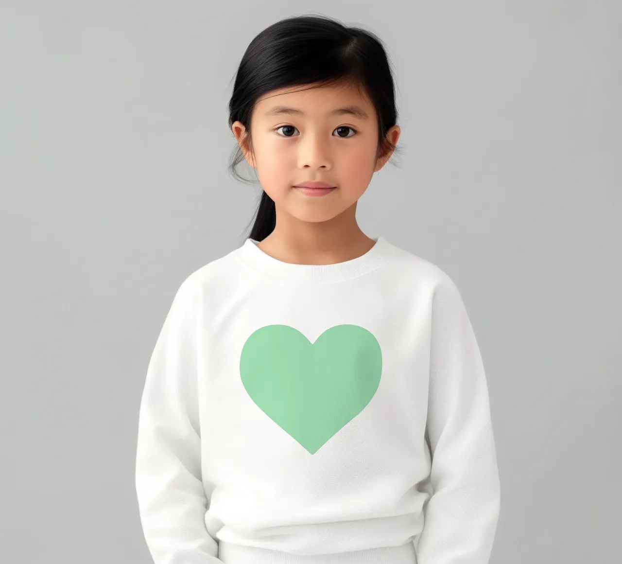 Cuore di menta felpa bambino da Rose Beck Art