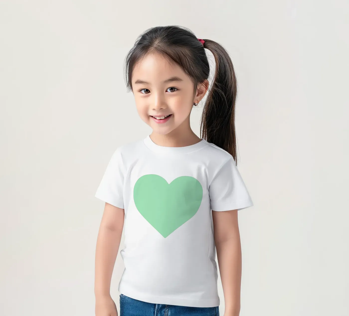 Cuore di menta t-shirt bambini da Rose Beck Art