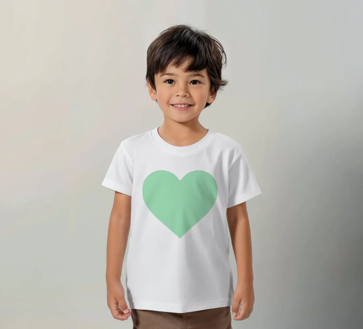 Cuore di menta t-shirt bambini da Rose Beck Art