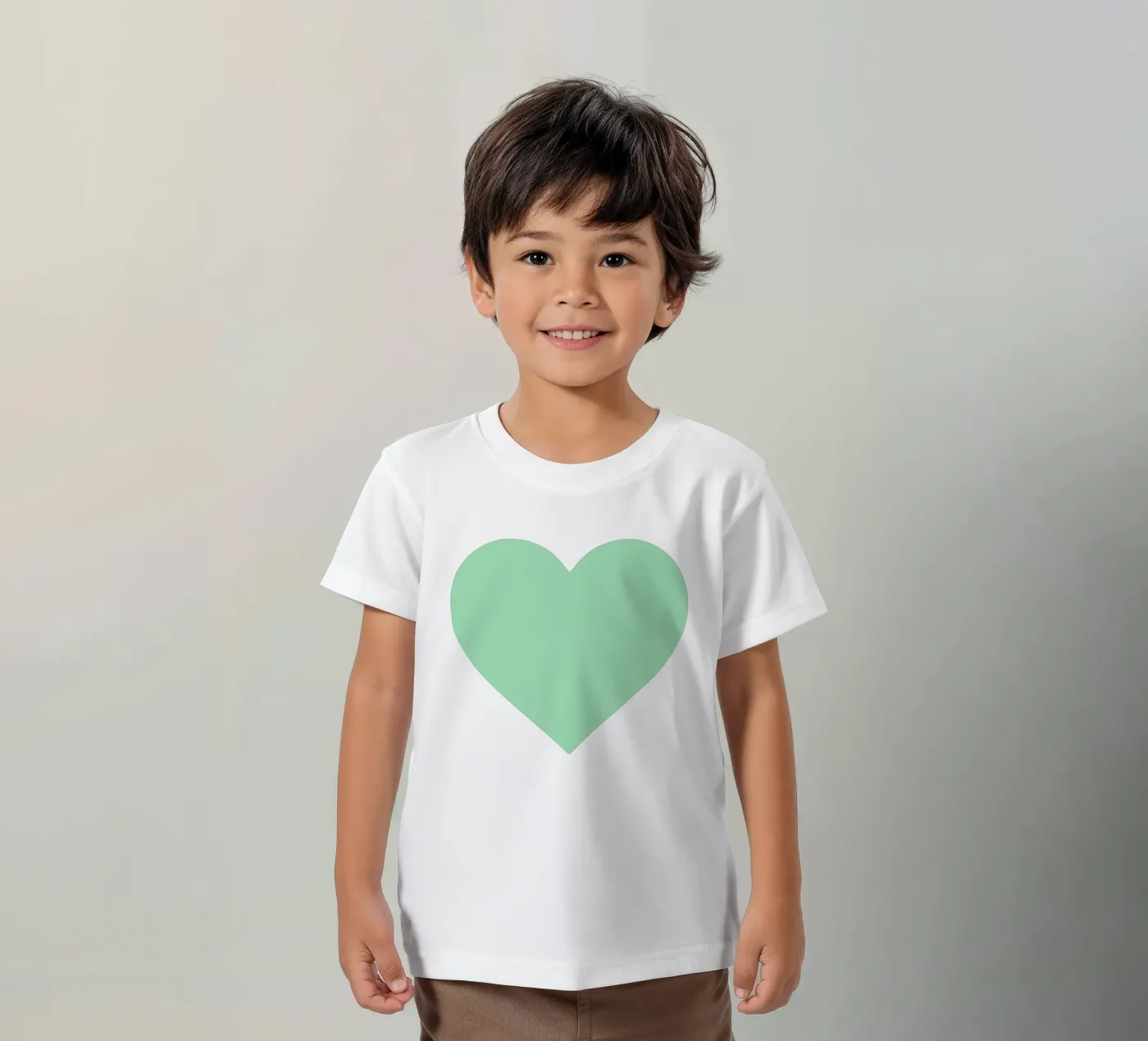 Cuore di menta t-shirt bambini da Rose Beck Art