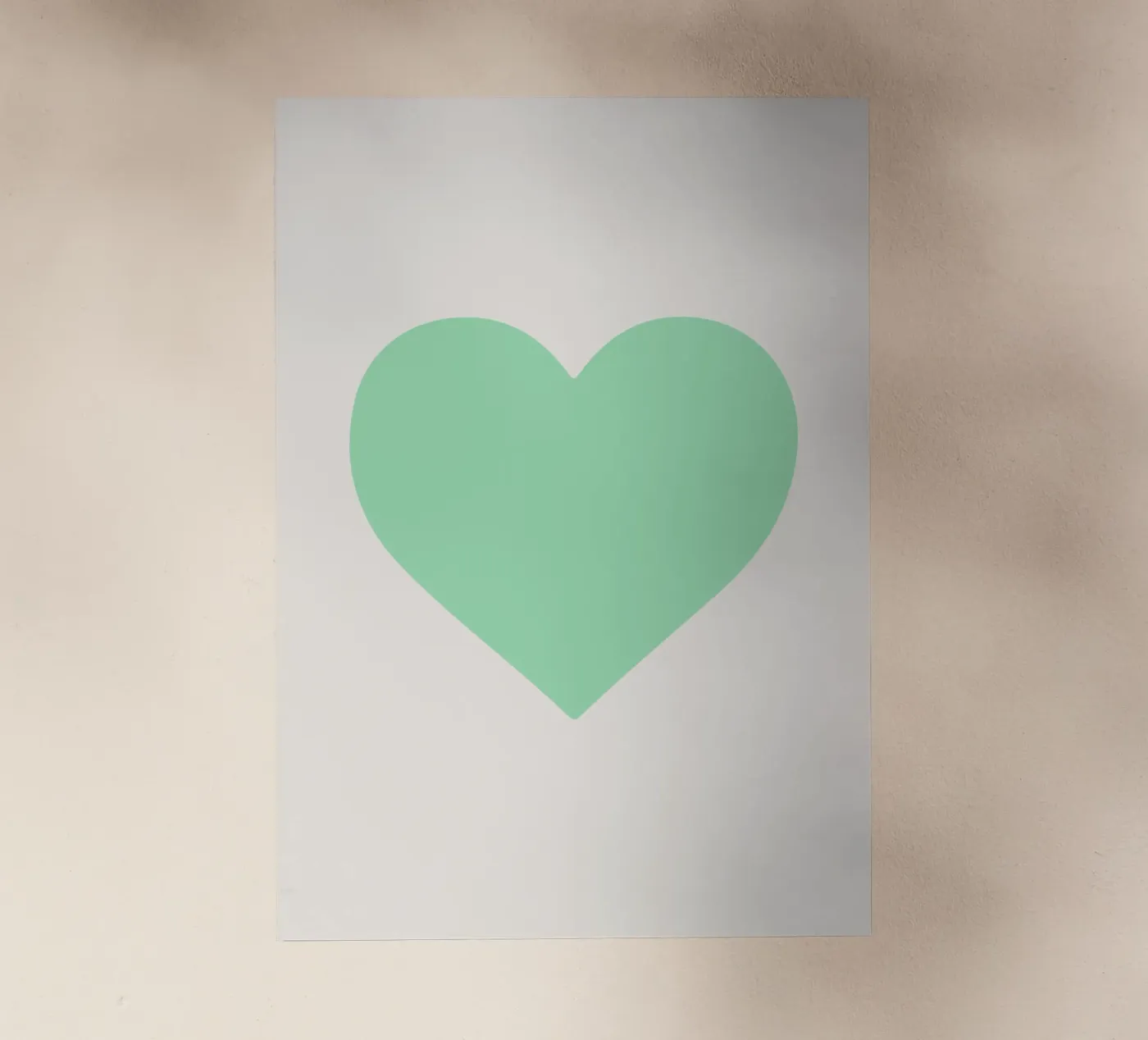 Cuore di menta pellicola backlit da Rose Beck Art
