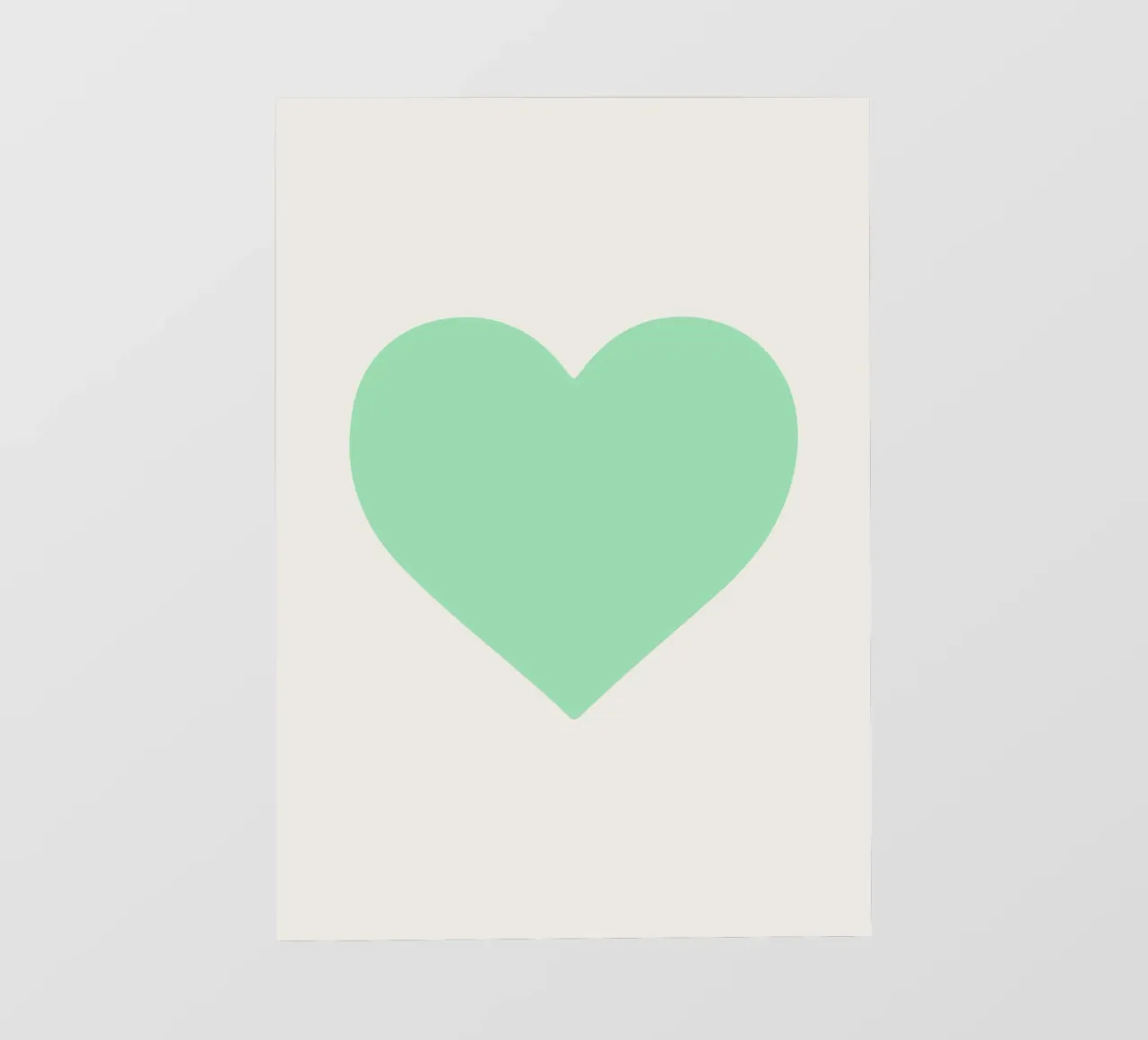 Cuore di menta pellicola backlit da Rose Beck Art