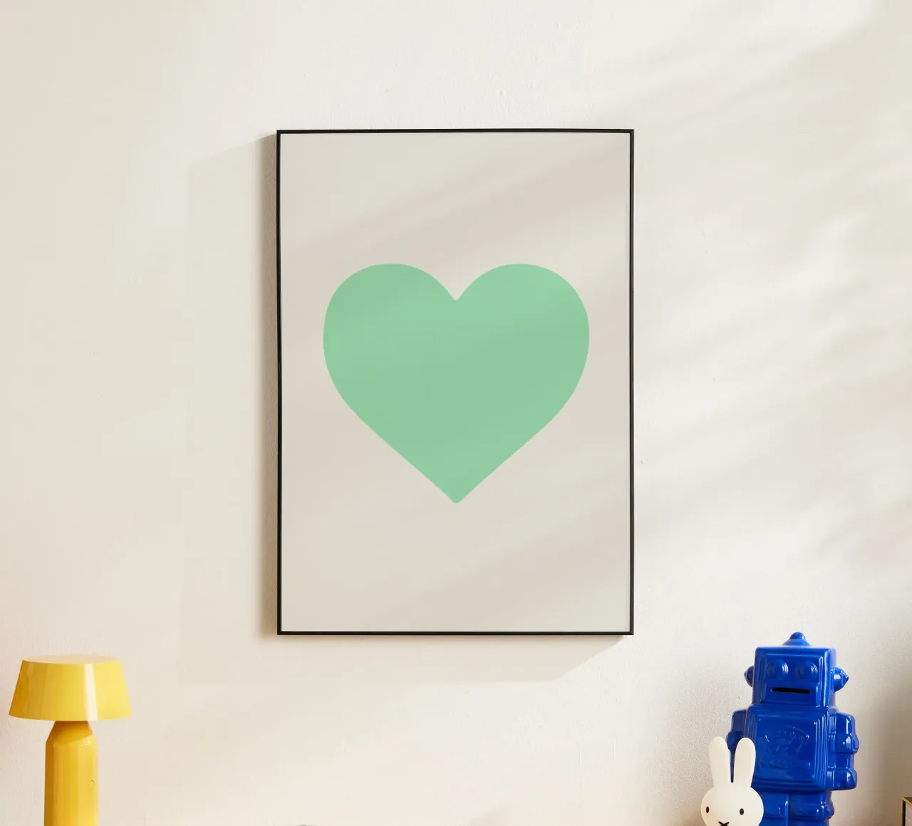 Cuore di menta alluminio dibond da Rose Beck Art
