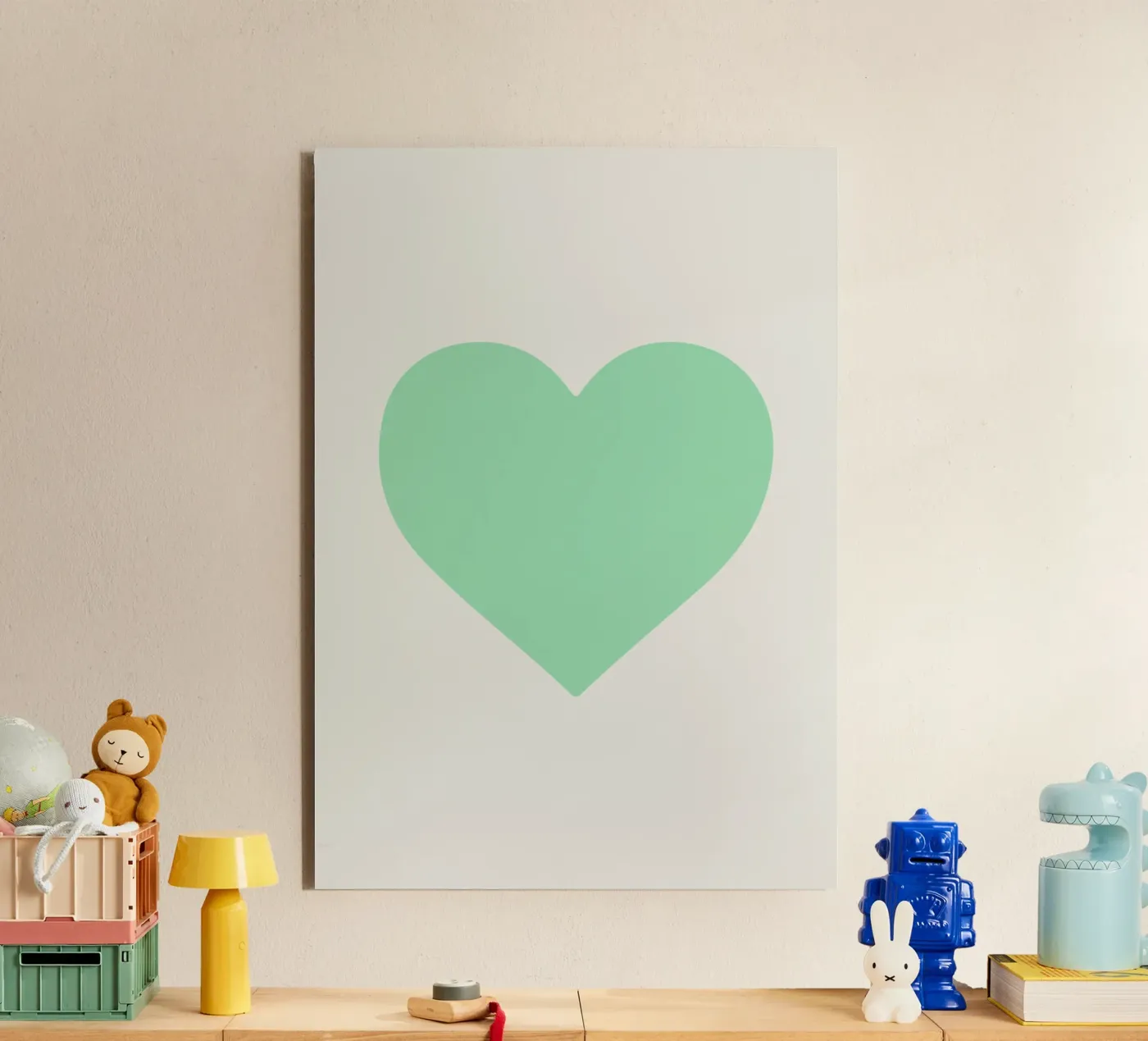 Cuore di menta alluminio dibond da Rose Beck Art