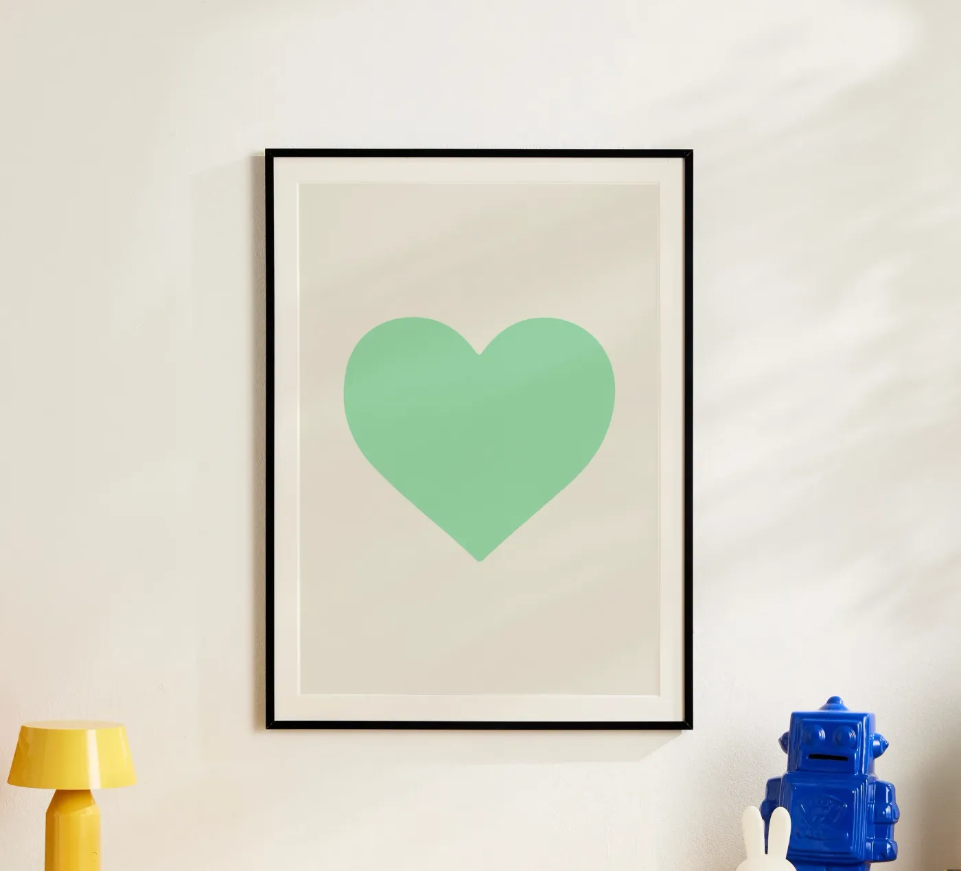 Mint Heart poster by Rose Beck Art