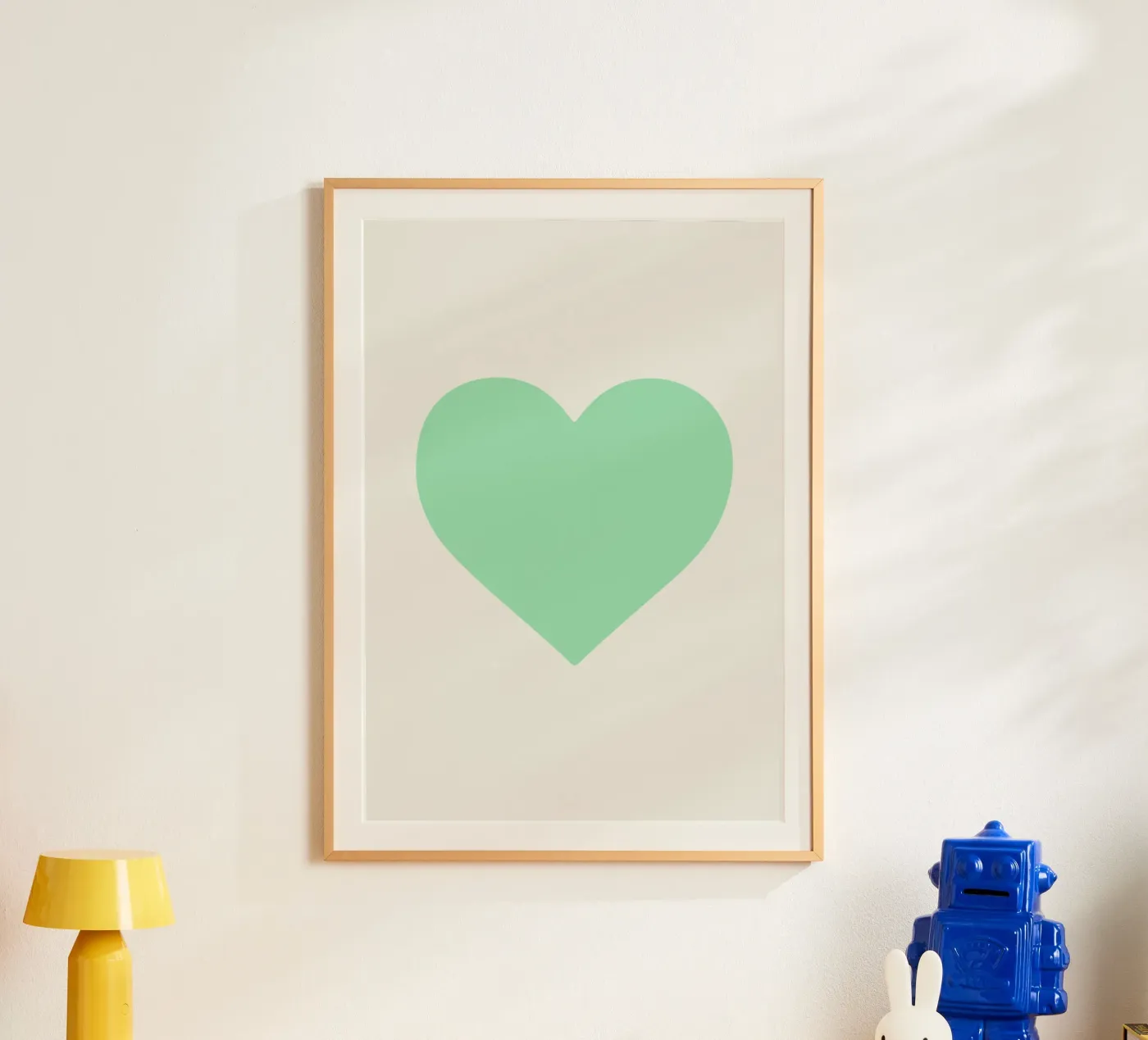 Mint Heart poster by Rose Beck Art
