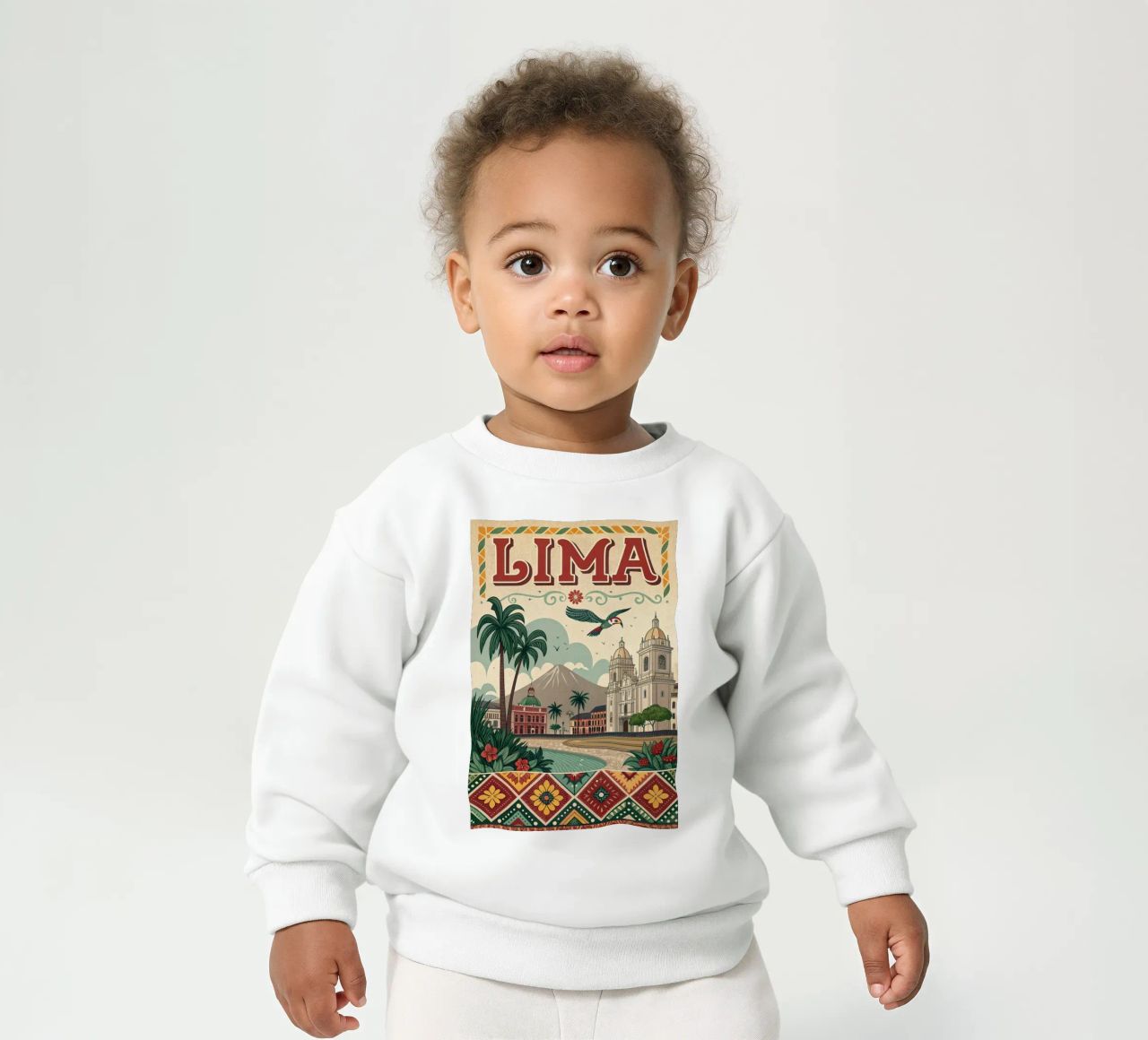 Cartel Lima vintage sudadera de bebé de ARTVI-SHOP