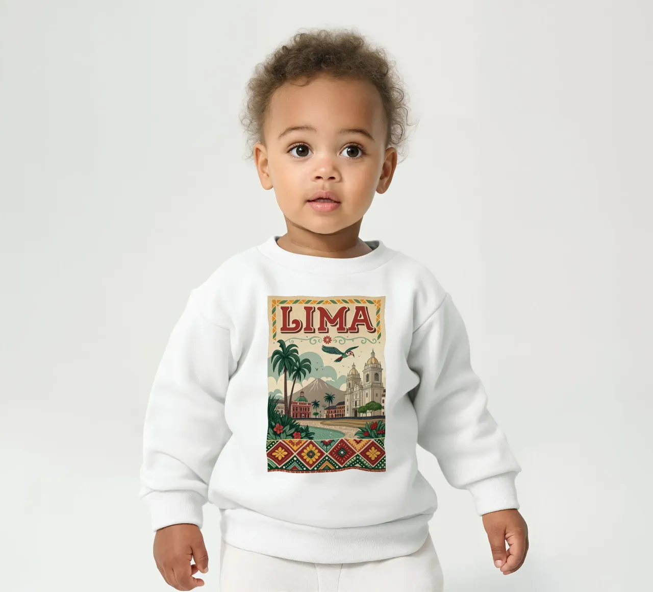 Cartel Lima vintage sudadera de bebé de ARTVI-SHOP
