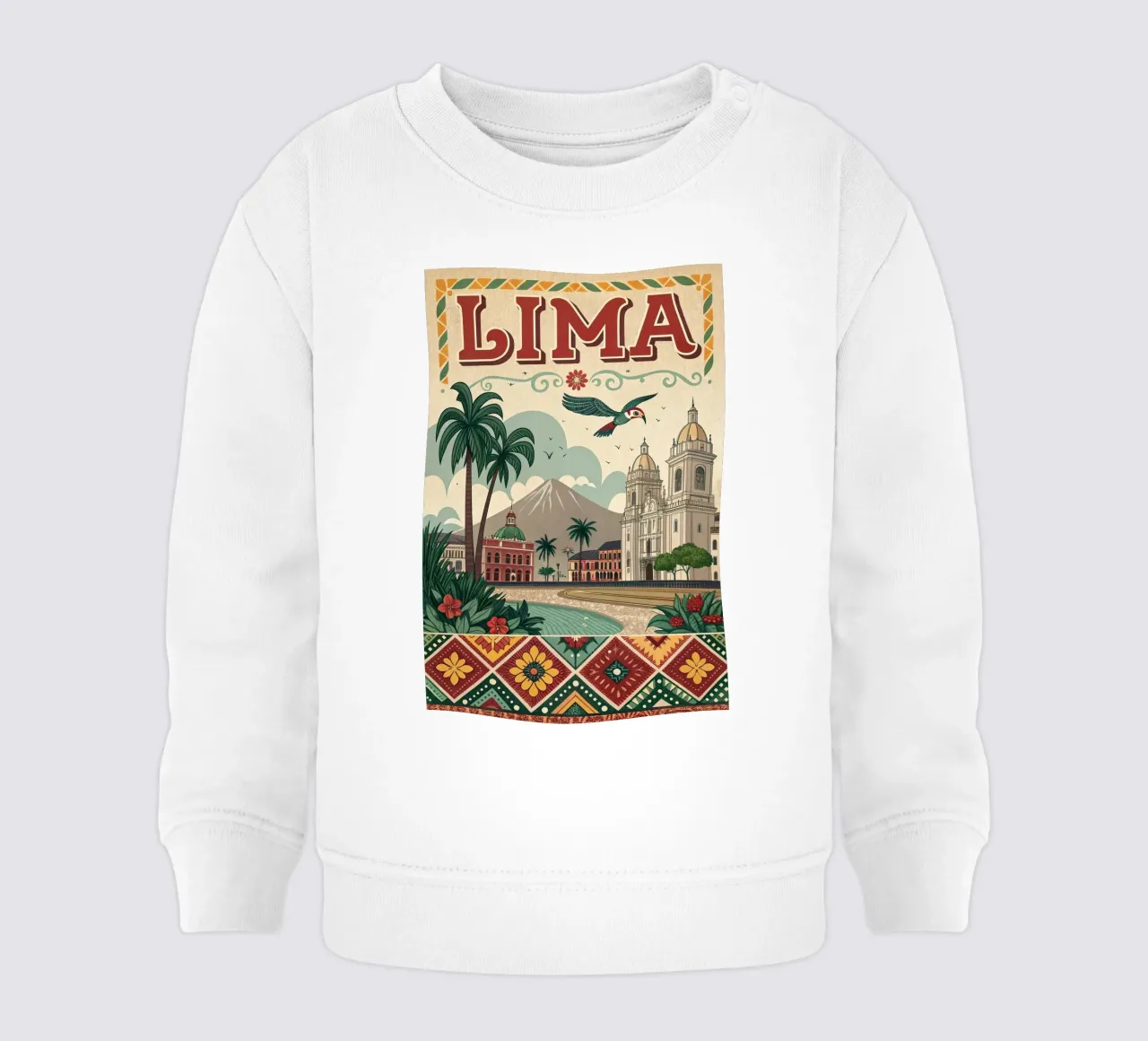 Cartel Lima vintage sudadera de bebé de ARTVI-SHOP