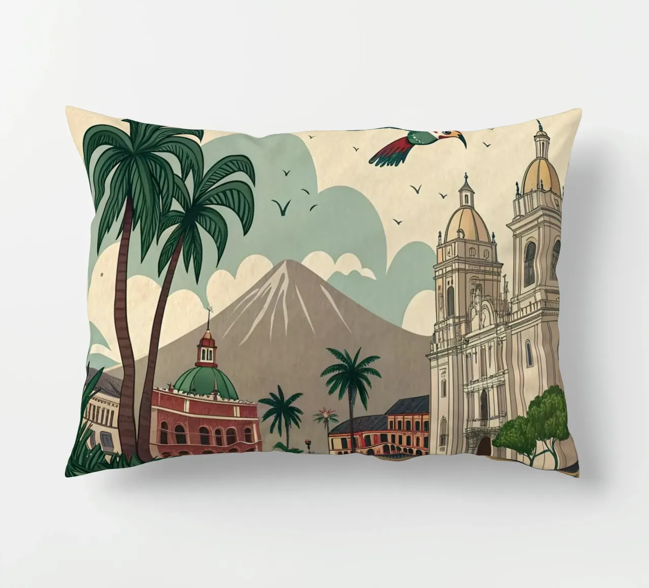 Poster d'epoca di Lima cuscino da ARTVI-SHOP