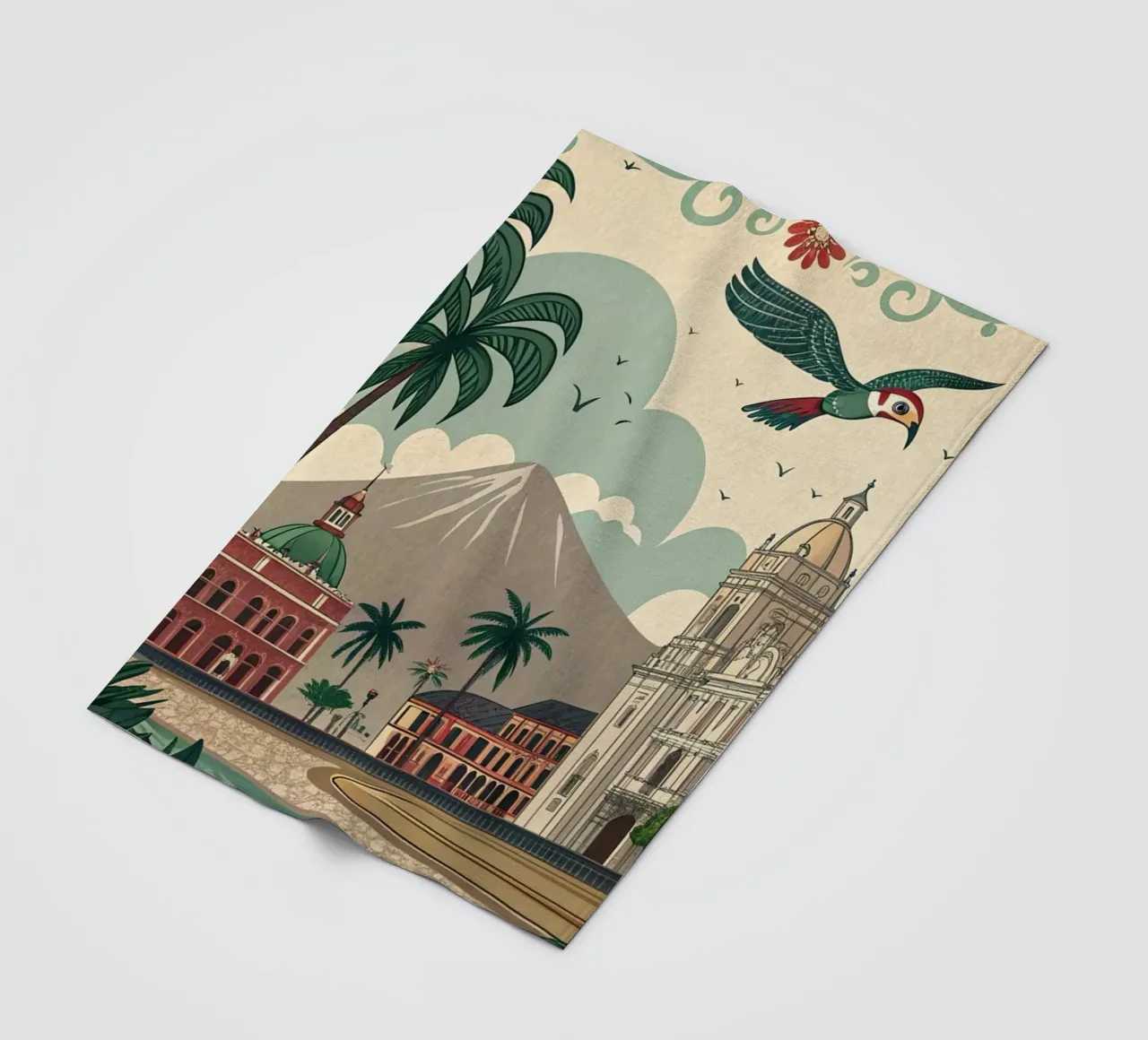 Poster d'epoca di Lima coperta in pile da ARTVI-SHOP