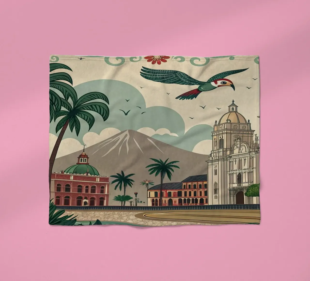 Poster d'epoca di Lima coperta in pile da ARTVI-SHOP