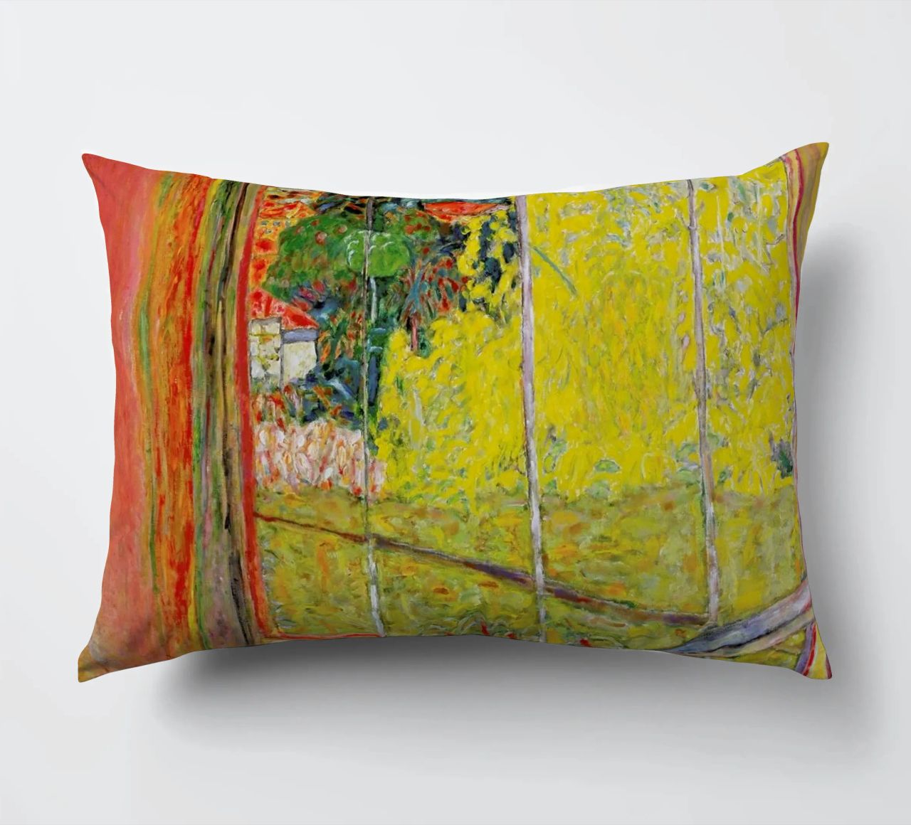 Bonnard - The Studio with Mimosa cuscino da ARTOTHEK