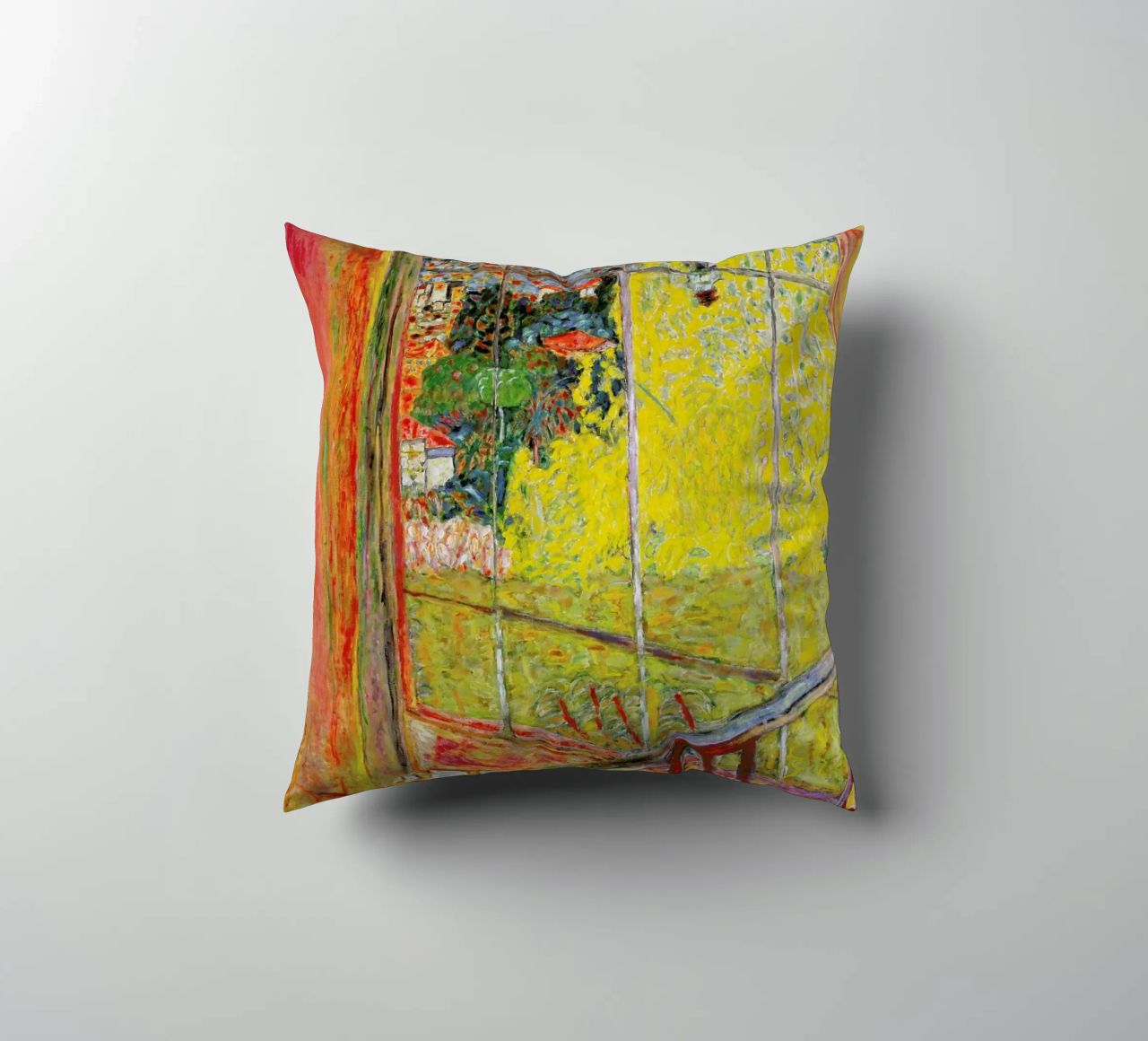 Bonnard - The Studio with Mimosa cuscino da ARTOTHEK