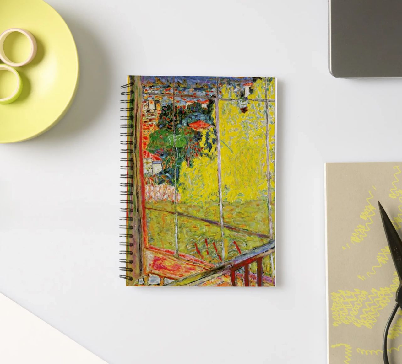 Bonnard - The Studio with Mimosa spiral notebook by ARTOTHEK
