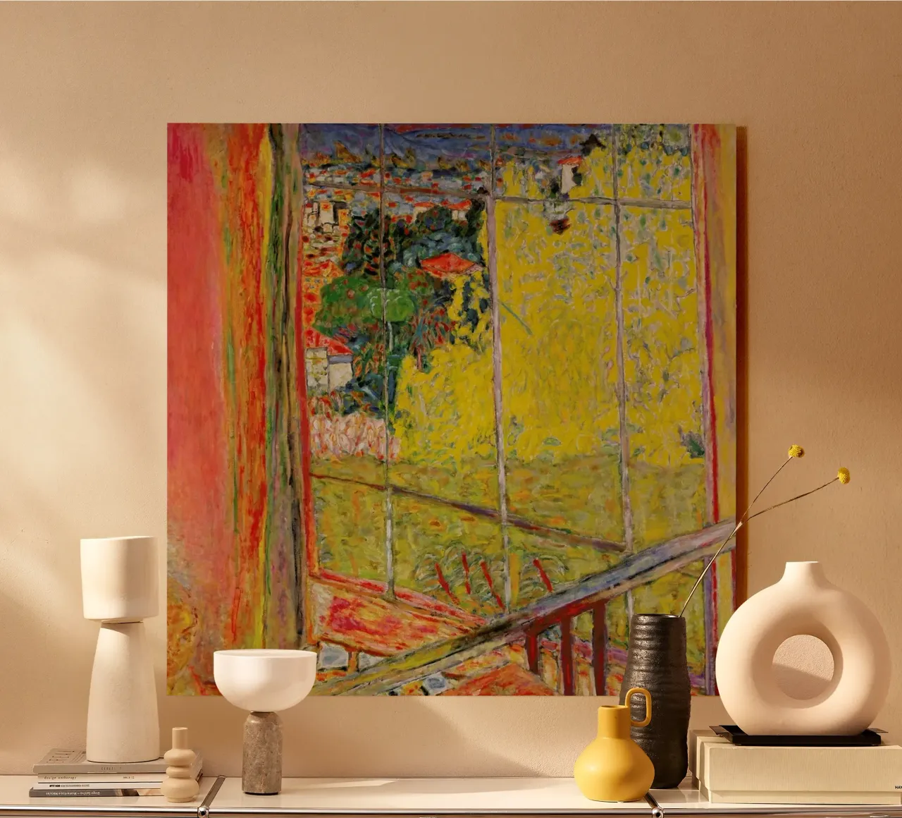 Bonnard - The Studio with Mimosa metacrilato de ARTOTHEK