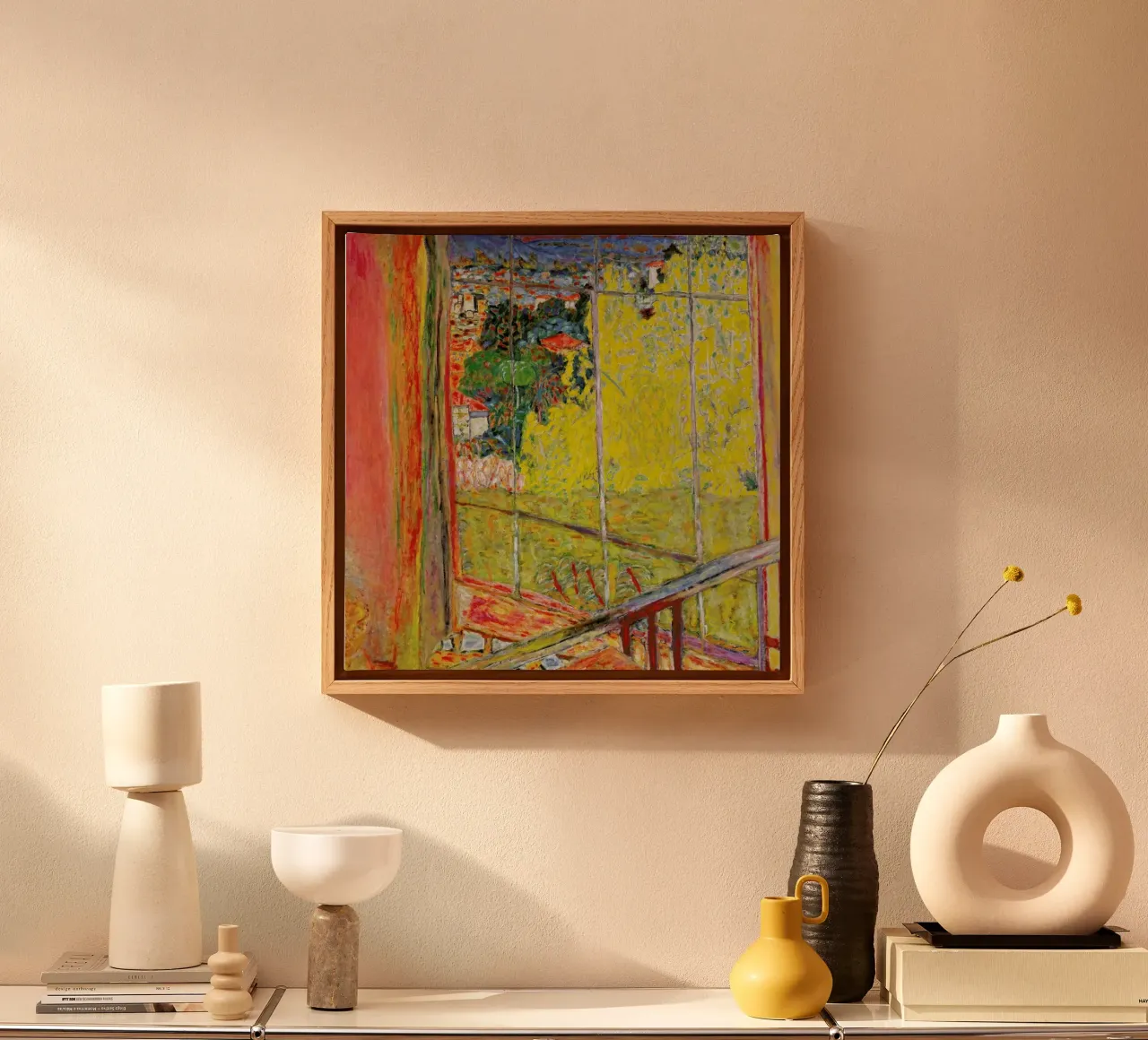 Bonnard - The Studio with Mimosa canvas by ARTOTHEK