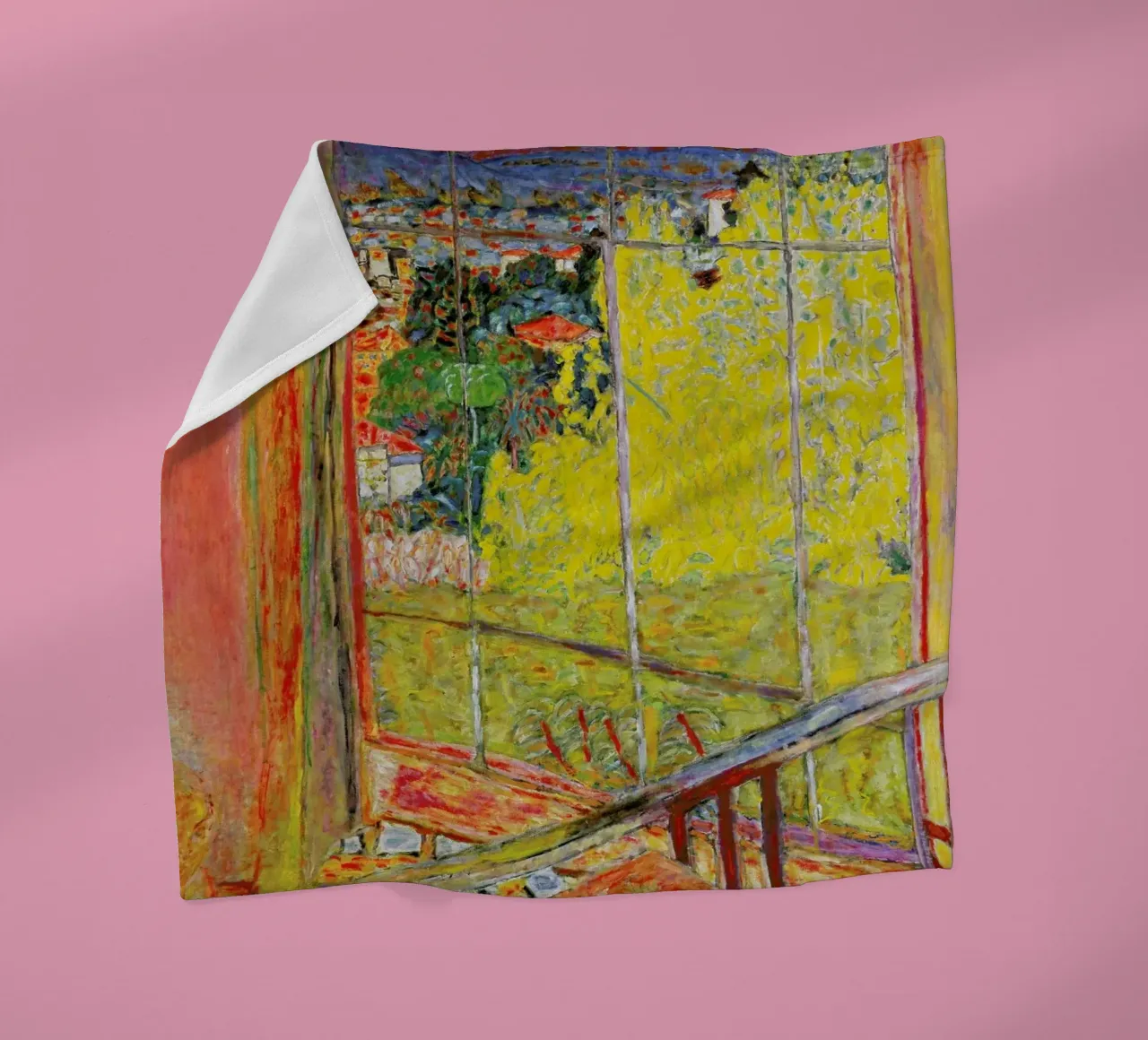 Bonnard - The Studio with Mimosa coperta in pile da ARTOTHEK