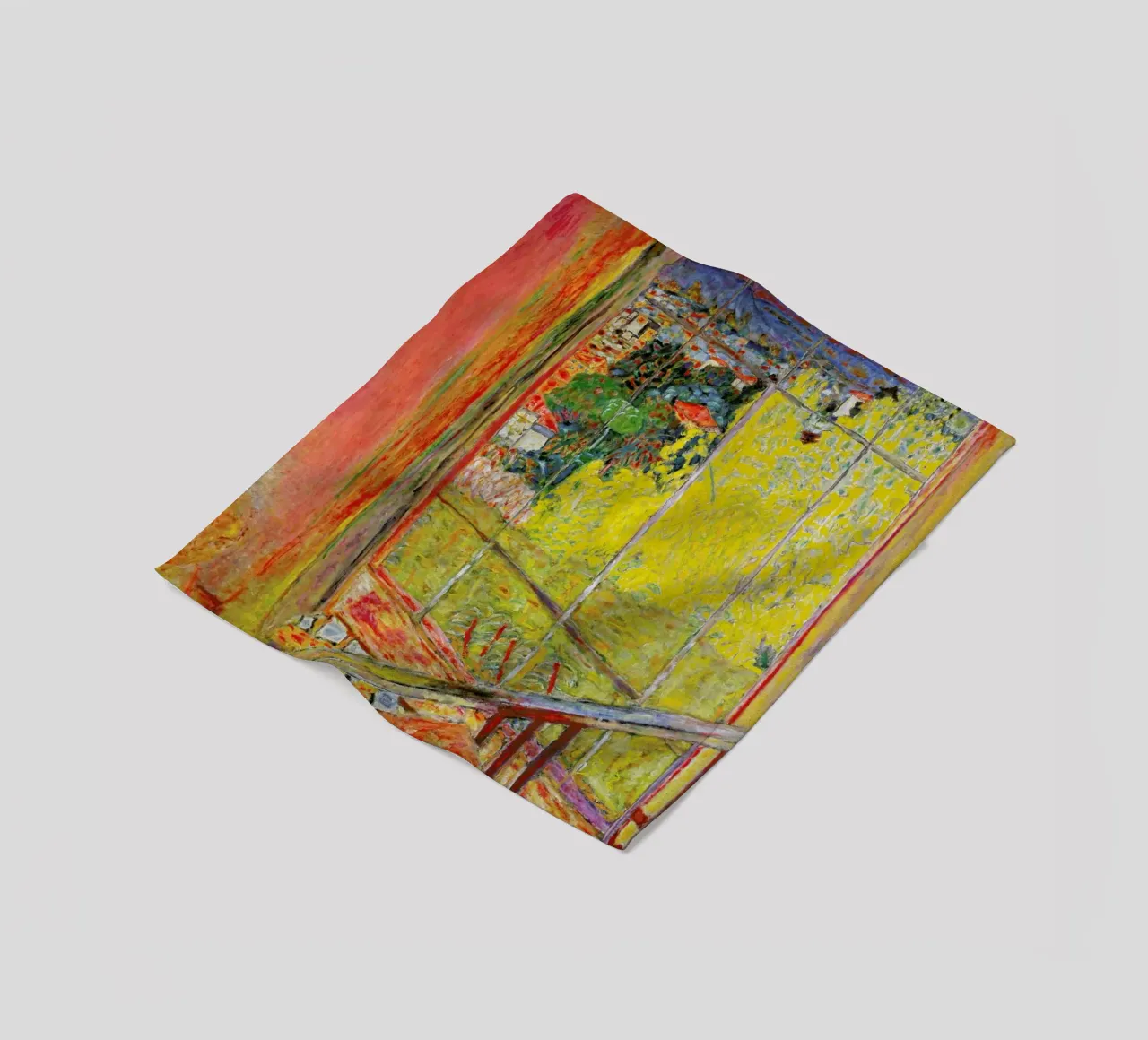 Bonnard - The Studio with Mimosa coperta in pile da ARTOTHEK