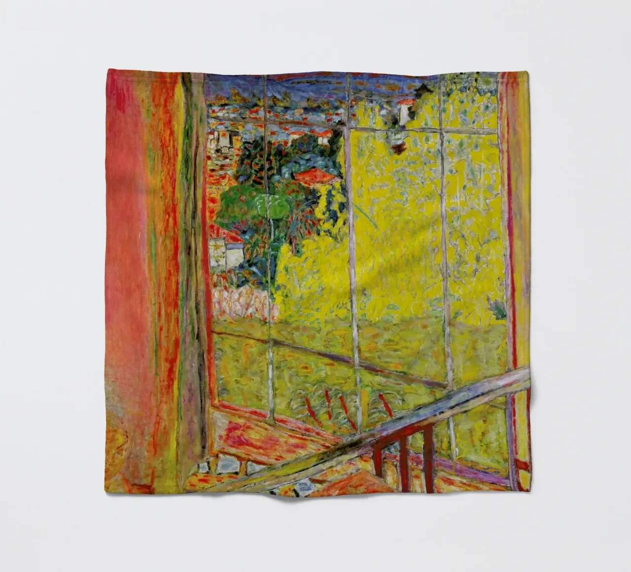 Bonnard - The Studio with Mimosa coperta in pile da ARTOTHEK