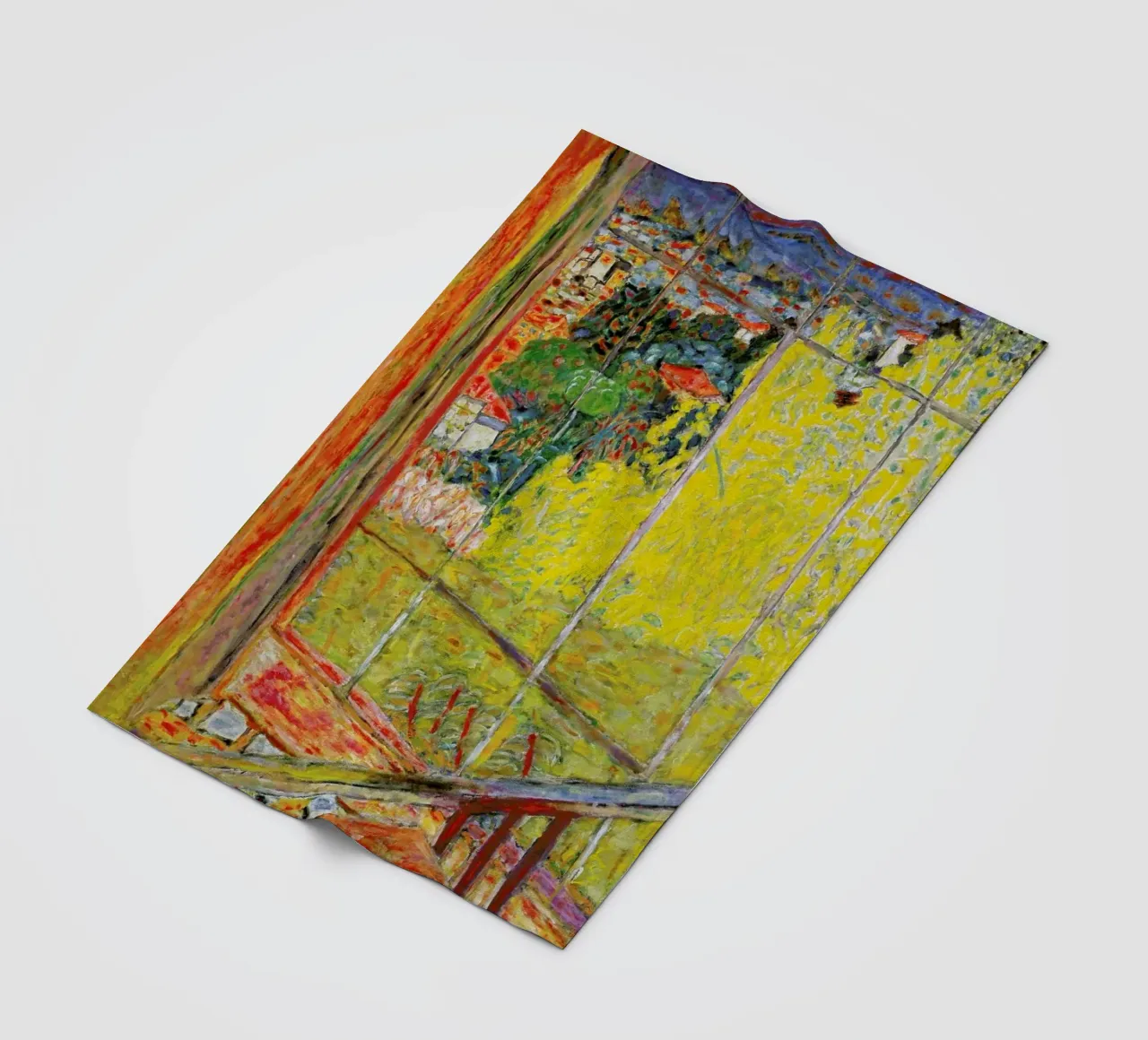 Bonnard - The Studio with Mimosa coperta in pile da ARTOTHEK
