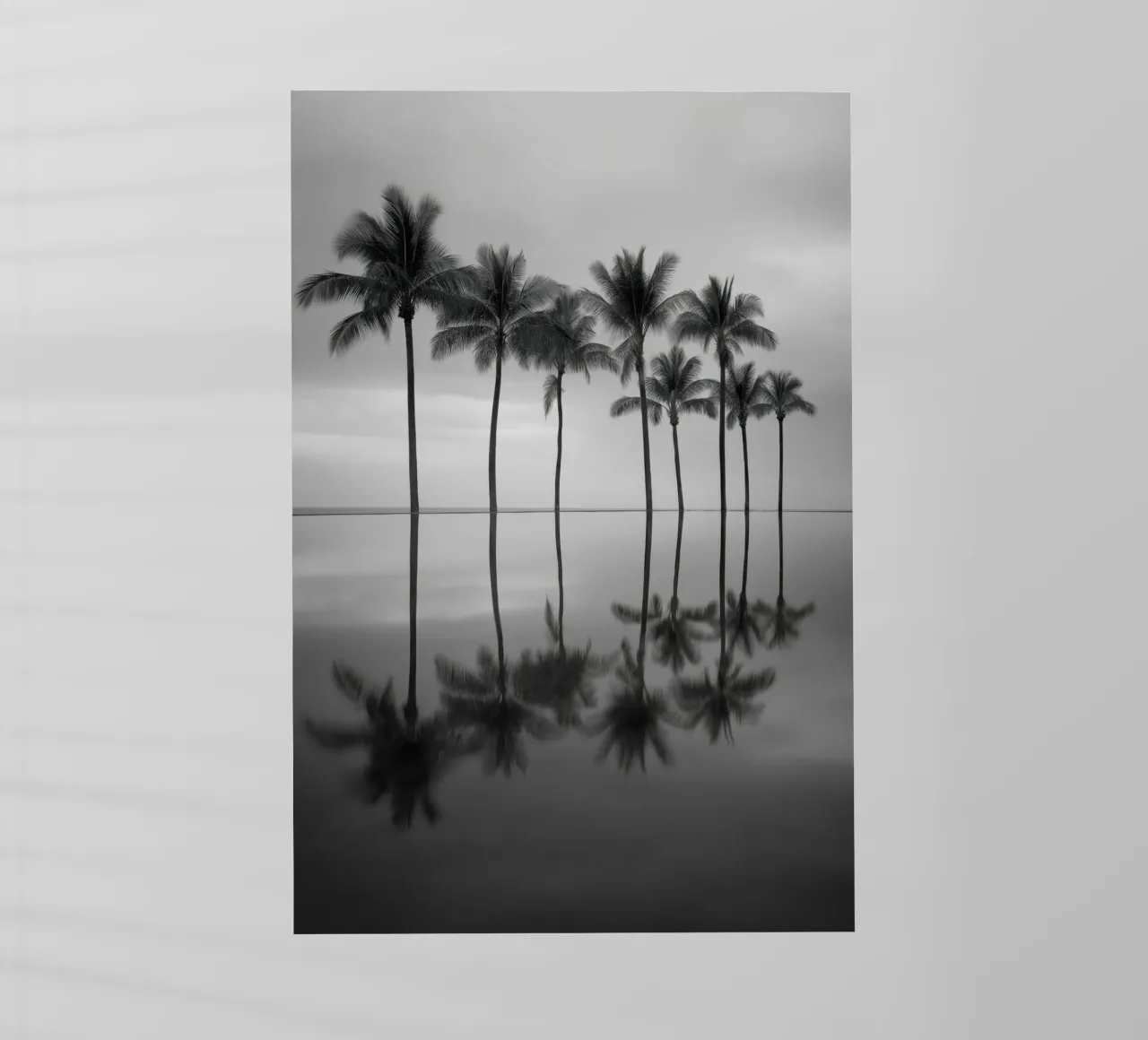 Riflesso delle palme pellicola backlit da Indigo Tides Art