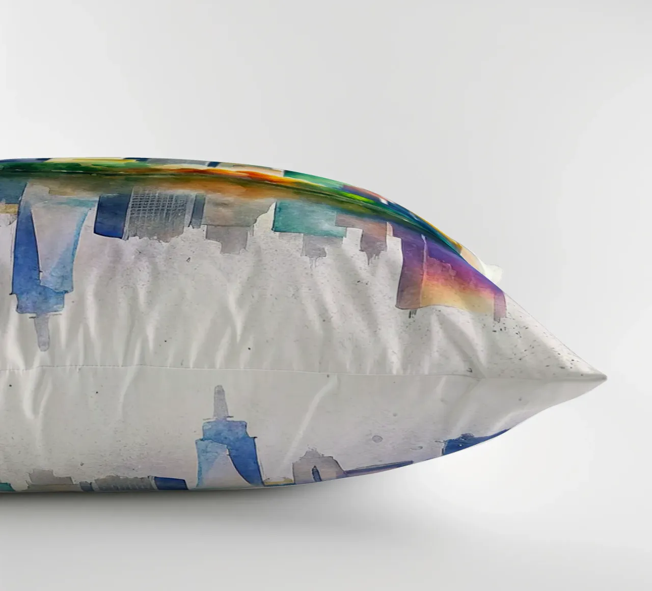 Lo skyline di New York in acquerello cuscino da ARTVI-SHOP