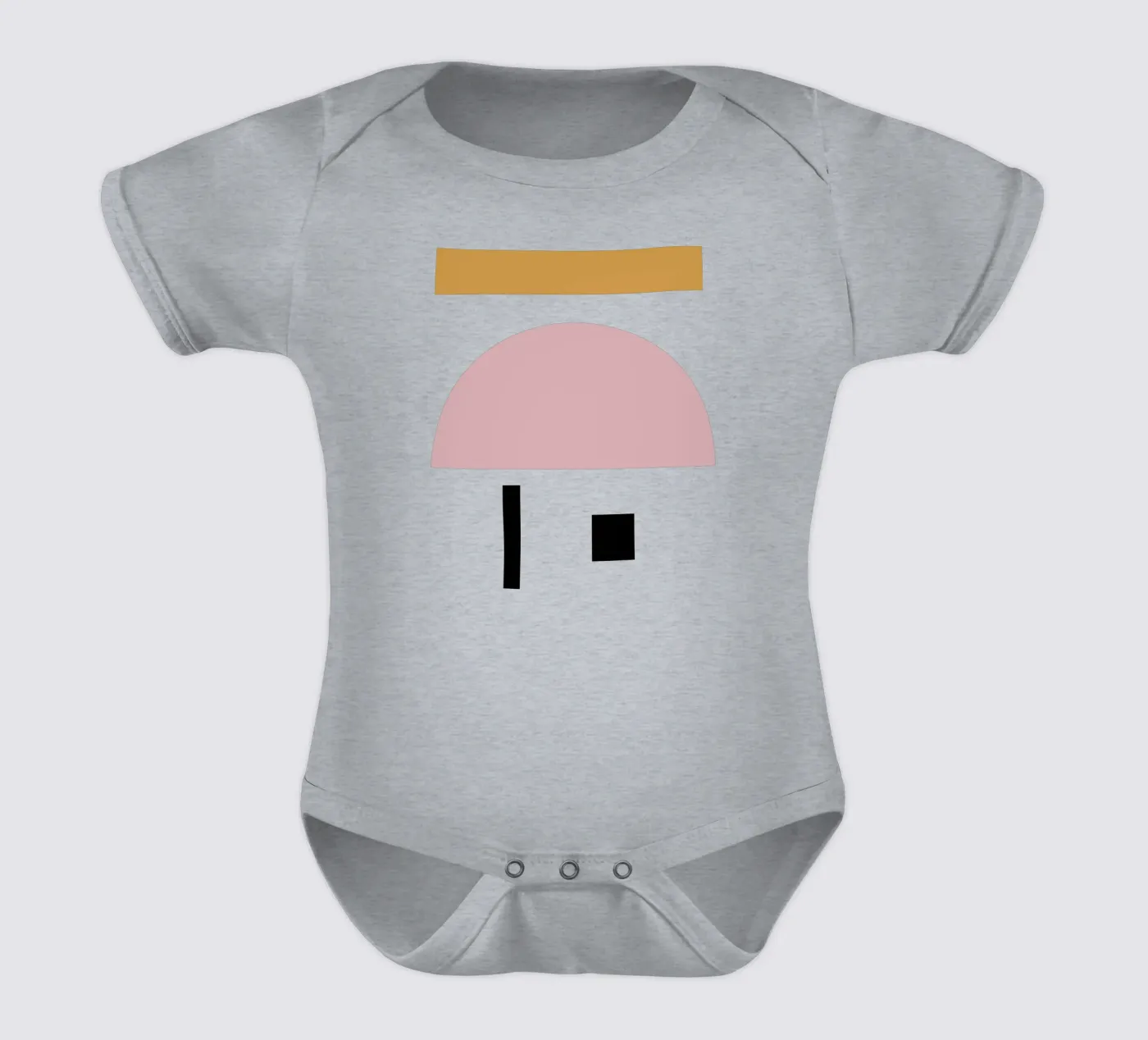Comunicare body neonato maniche corte da Rose Beck Art