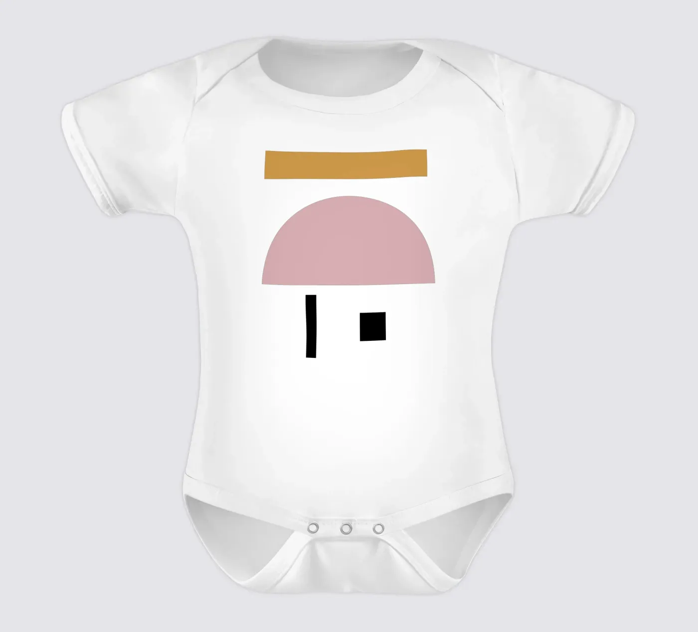 Comunicare body neonato maniche corte da Rose Beck Art