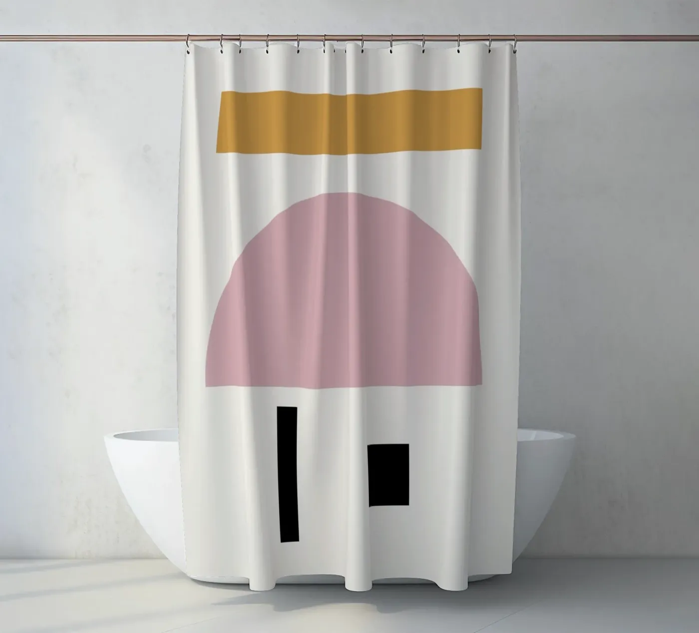 Communicate douchegordijn van Rose Beck Art