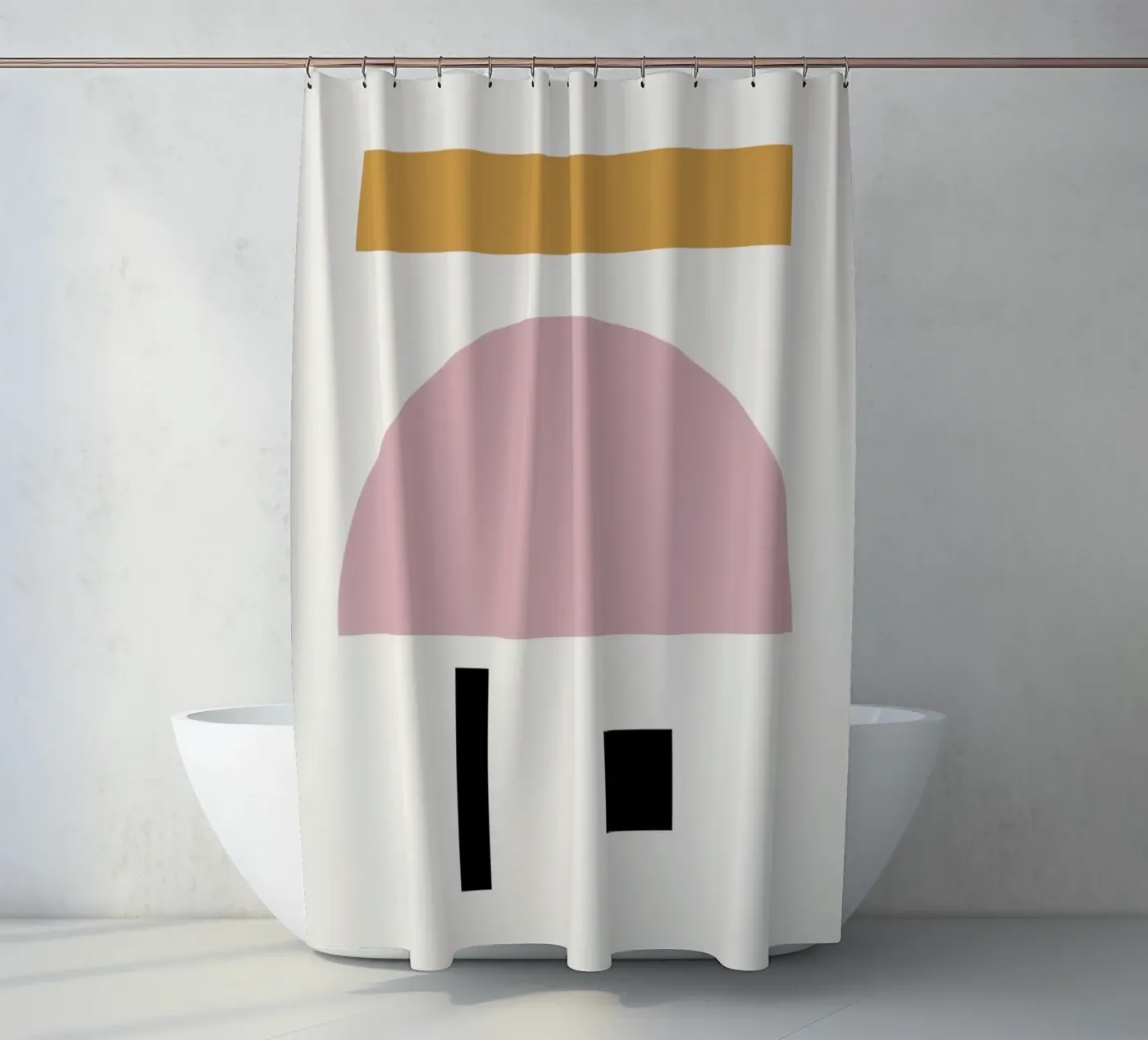 Kommunizieren Sie Duschvorhang von Rose Beck Art