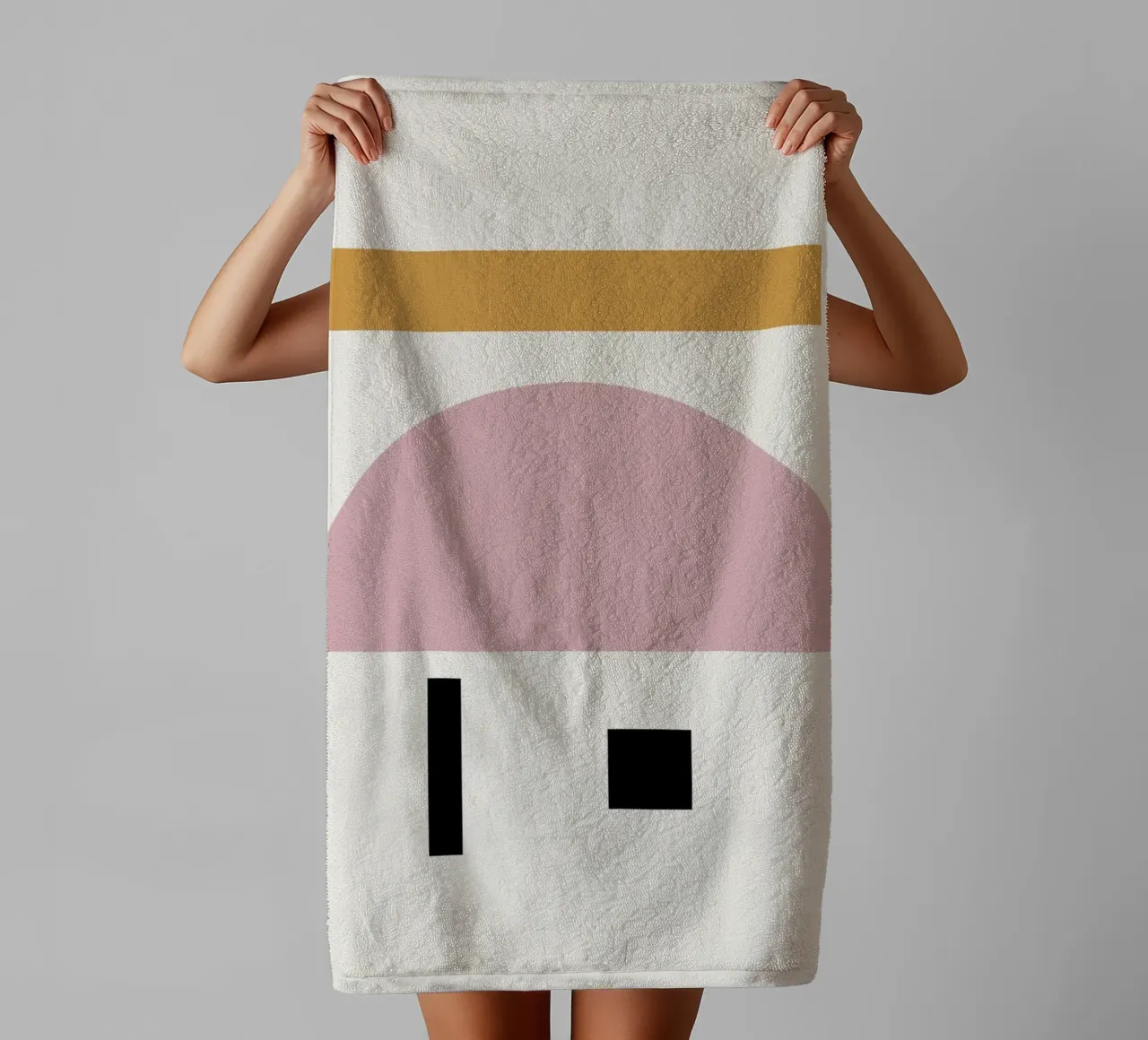 Communicate towel by Rose Beck Art