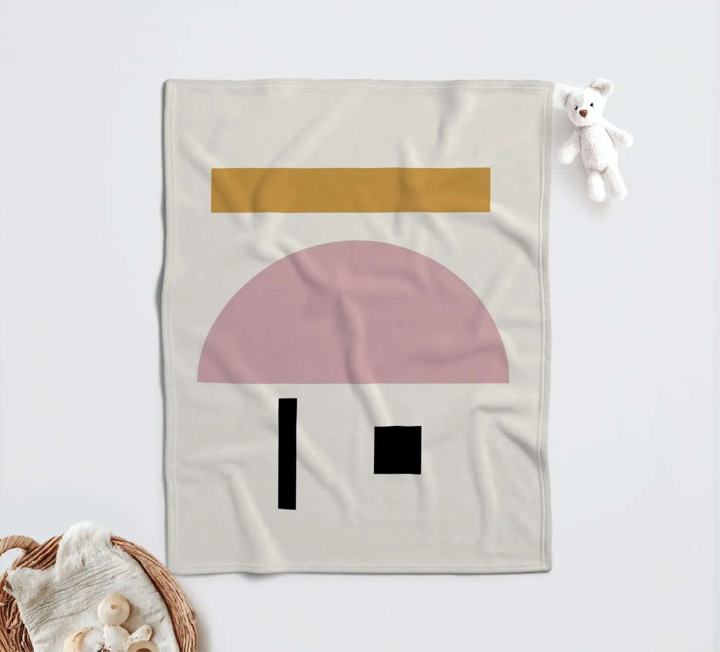 Communicate fleece blanket by Rose Beck Art