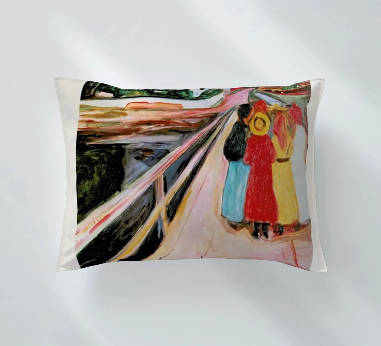 Munch - Girls on the Bridge cuscino da ARTOTHEK