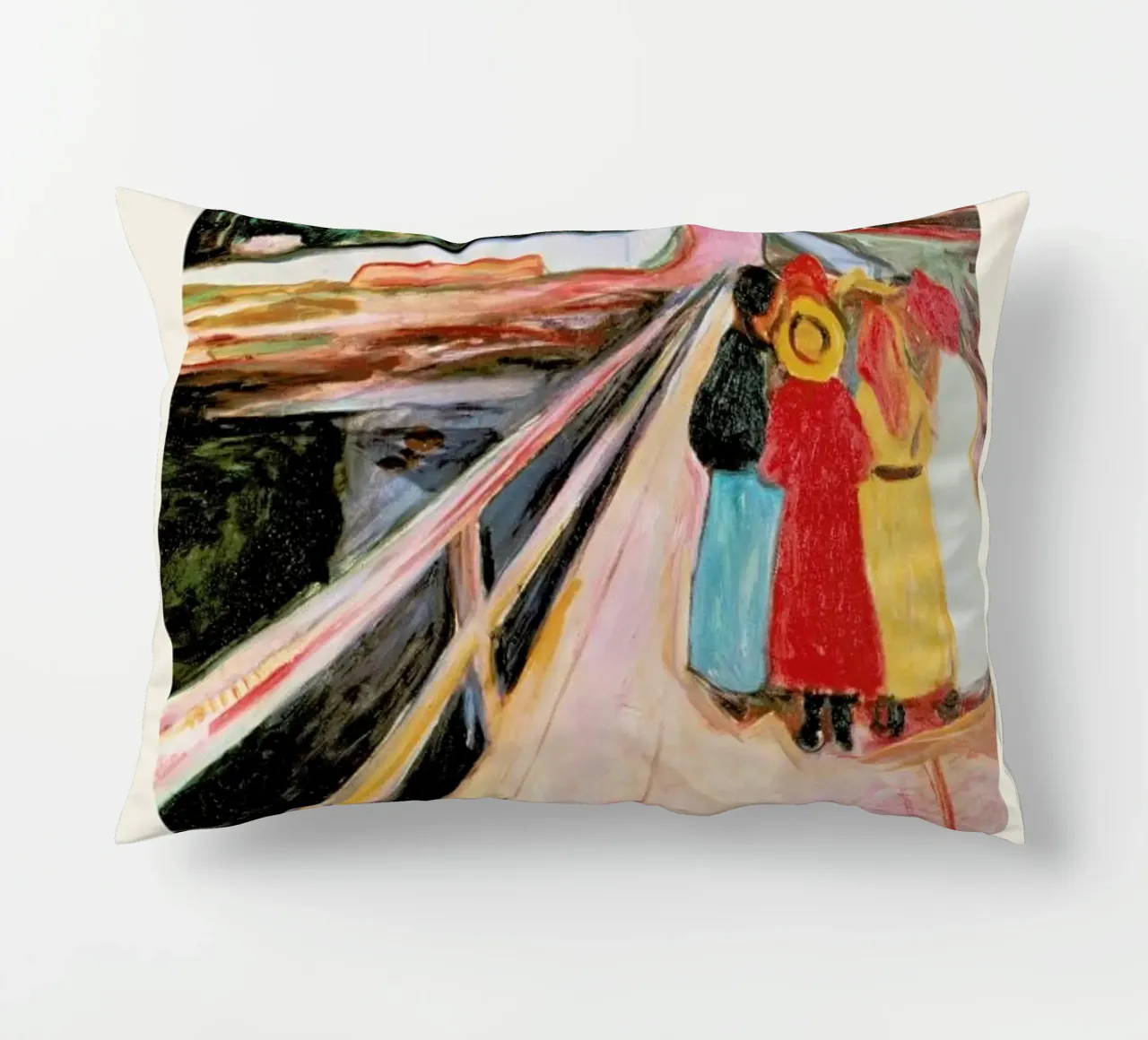 Munch - Girls on the Bridge cuscino da ARTOTHEK